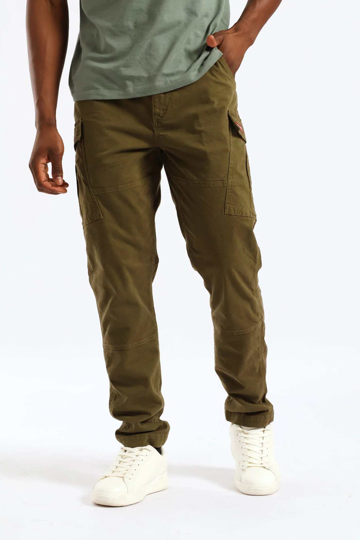 Lo-Ball Cargo Pant - Olive - Image 4