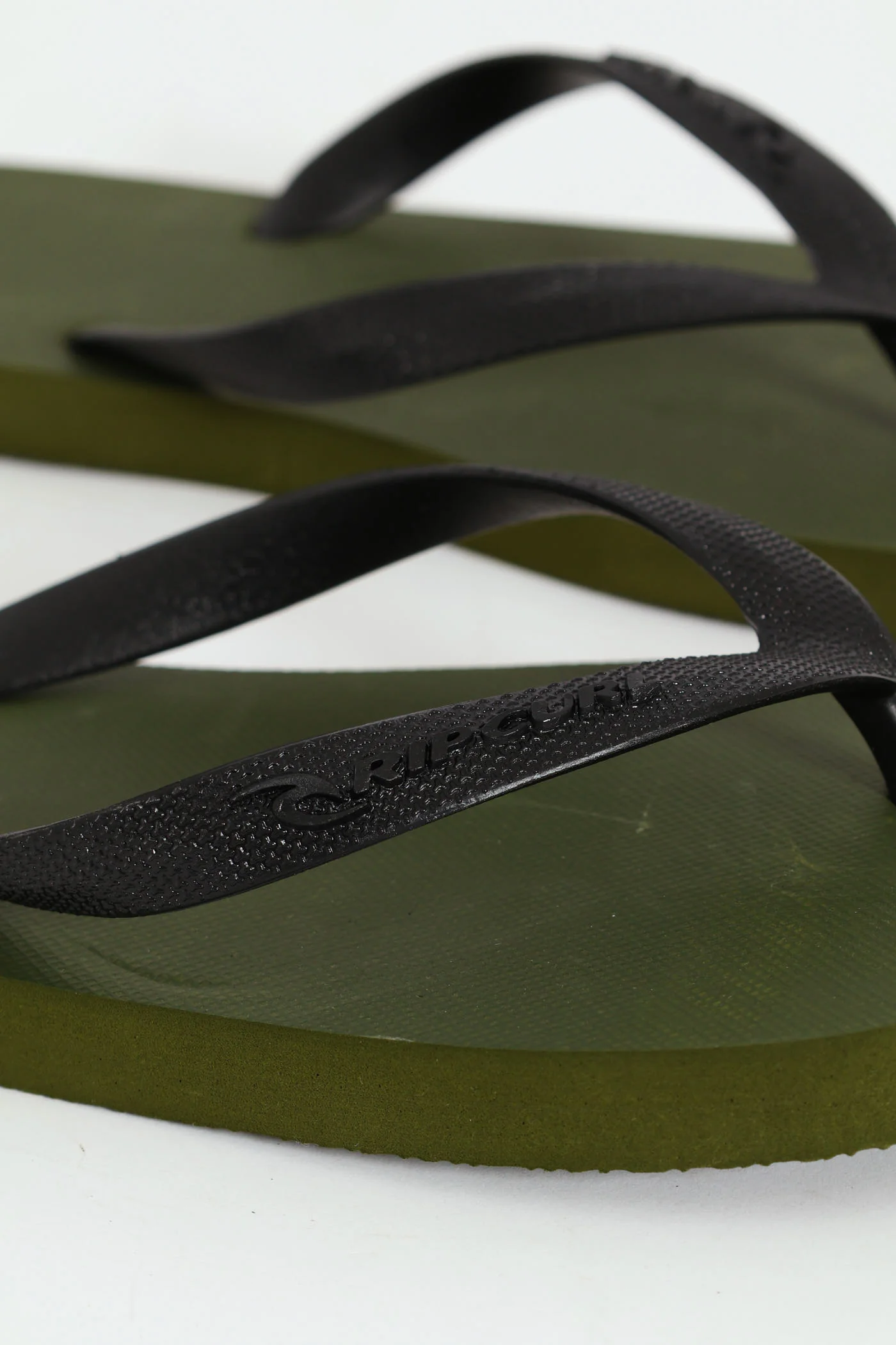Logo Bloom Open Toe Flip Flop - Olive - Image 3