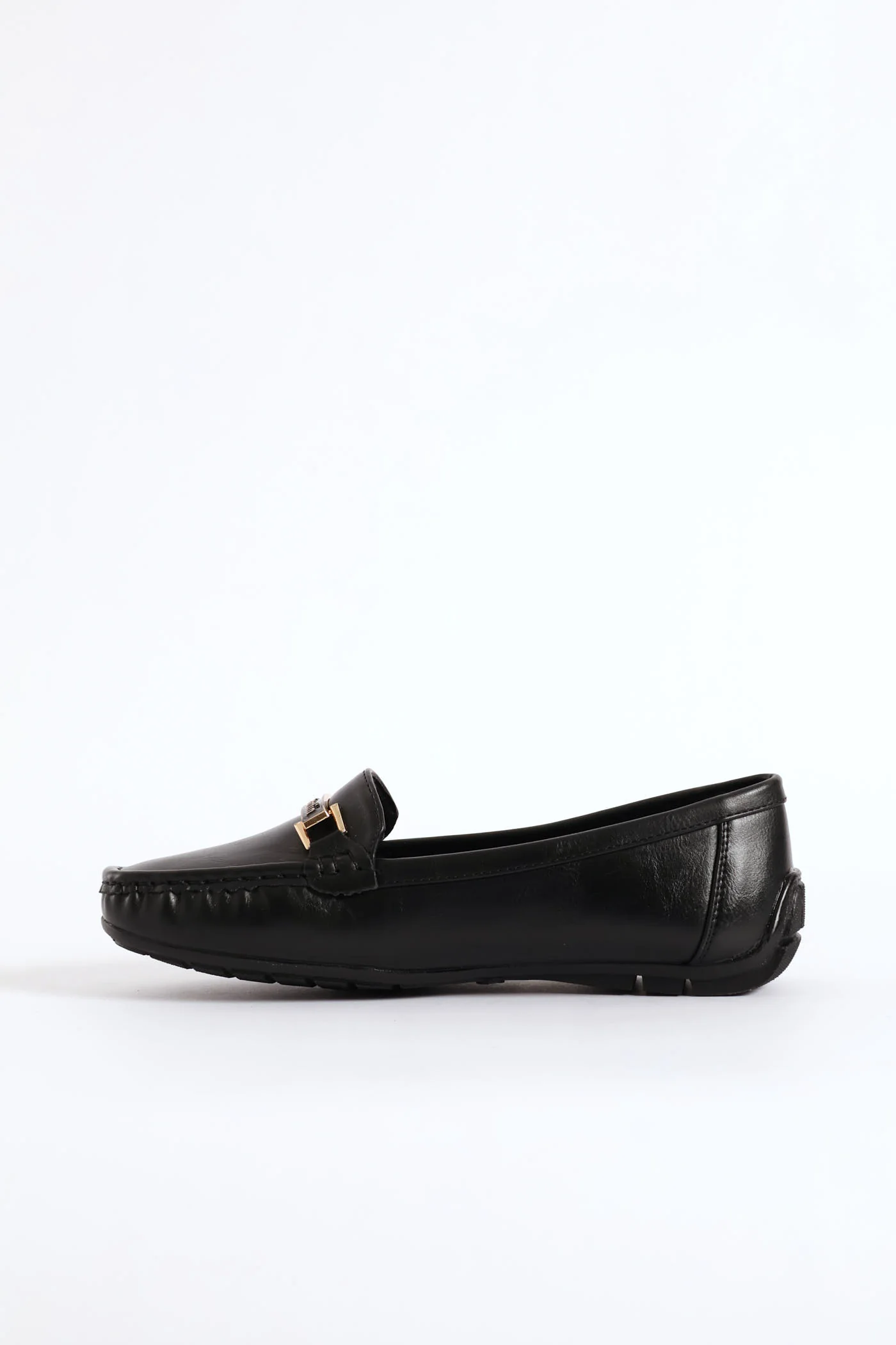 Logo Buckle Fashion Loafer - Black - Image 3