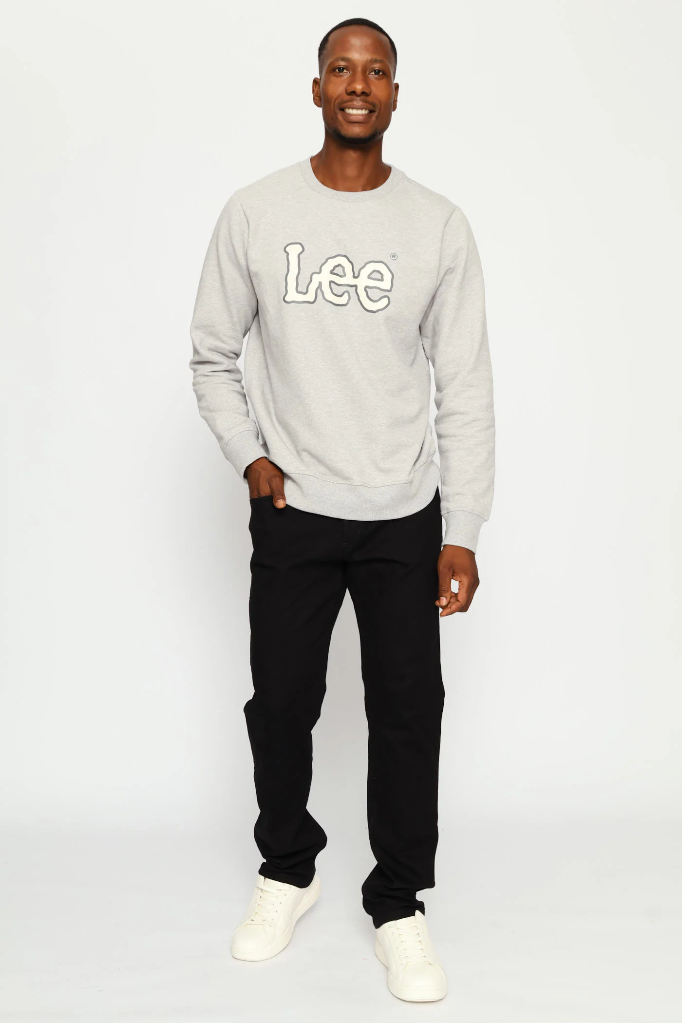 Logo Crew Top - Light Grey - Image 5