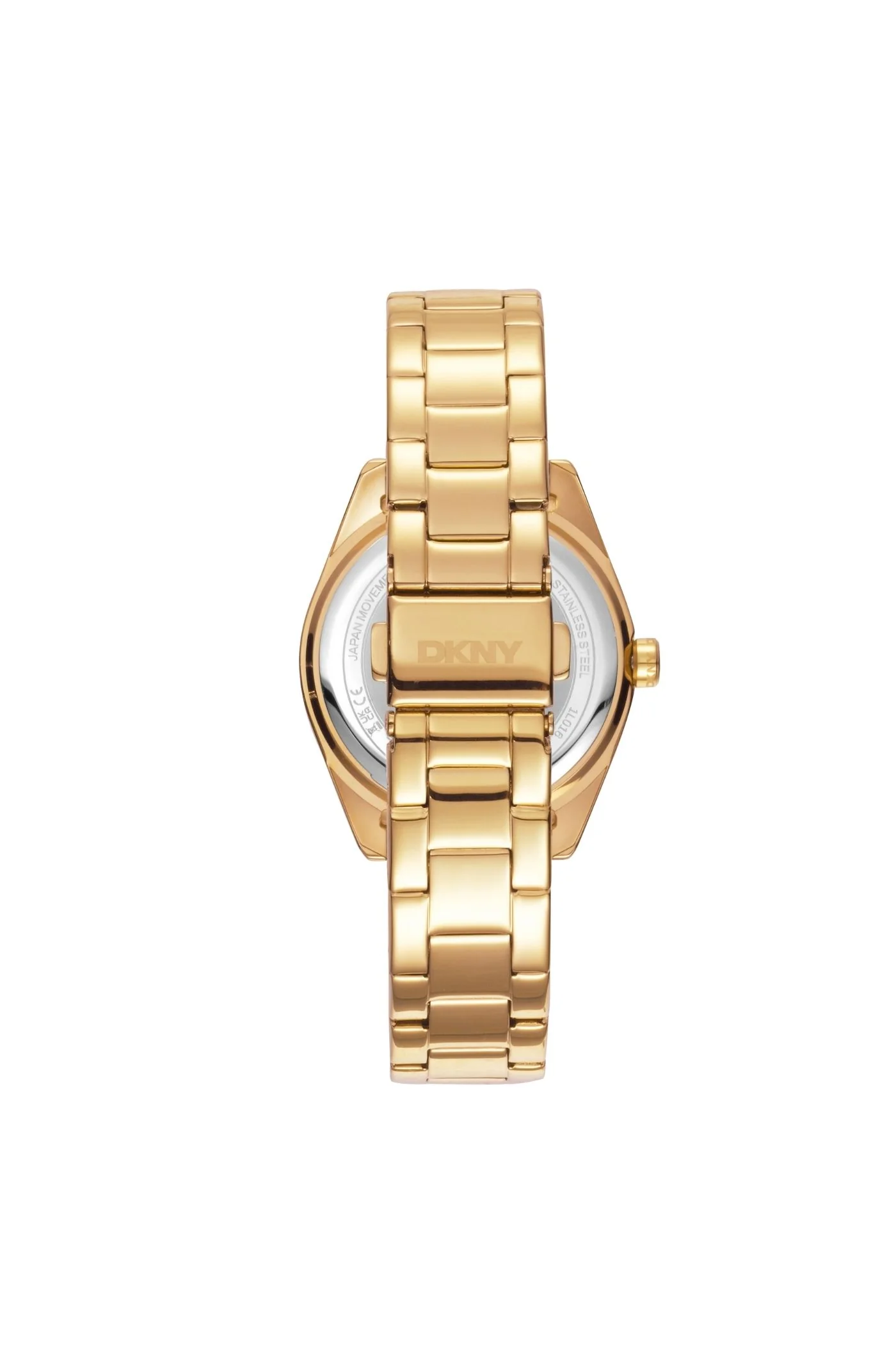 Logo Gold Case & Silver White Dial With Gold Bracelet - Gold - Image 2