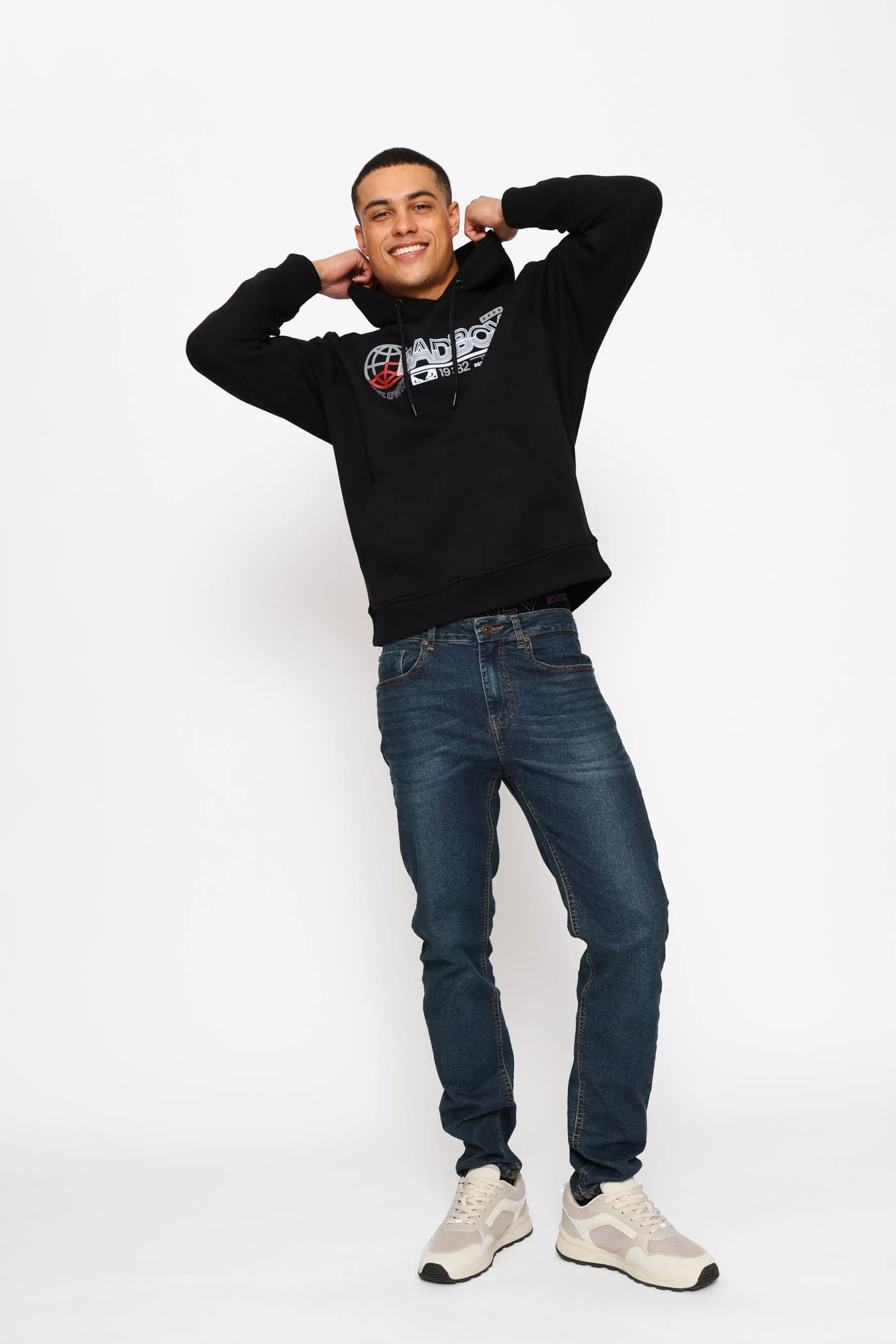 Logo Hoodie - Black - Image 5