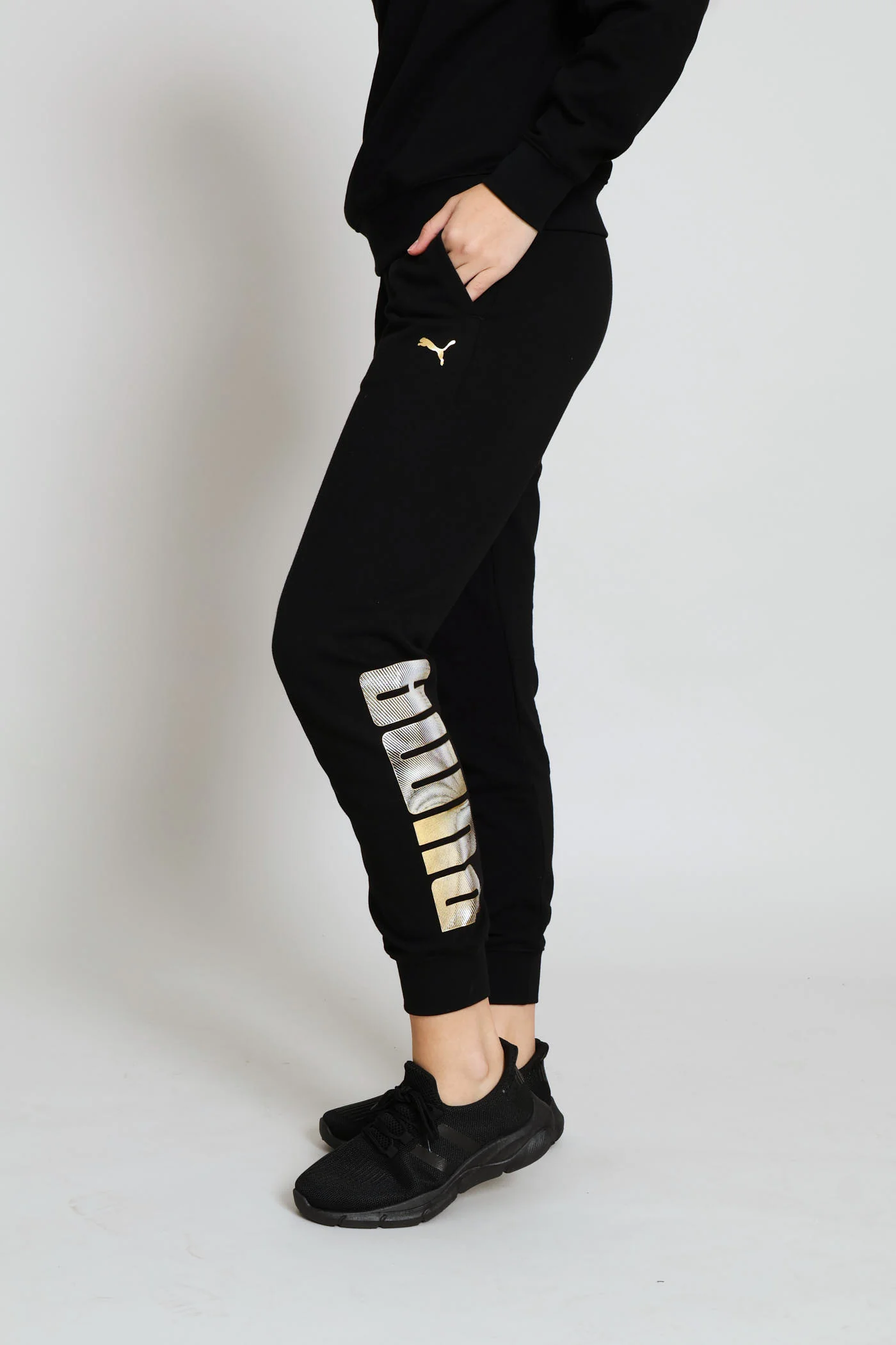 Logo Lab Metallic Sweatpants - Black - Image 2