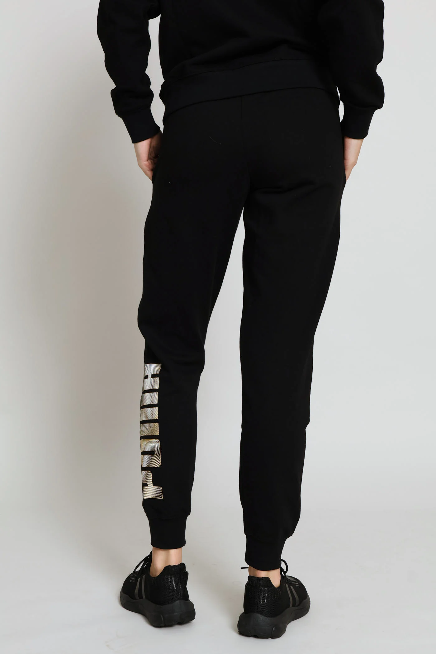 Logo Lab Metallic Sweatpants - Black - Image 4