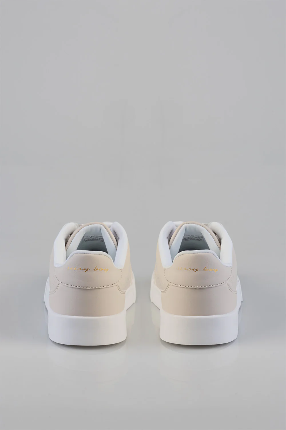 Logo Platform Embossed Lace Up Sneaker - Stone - Image 6