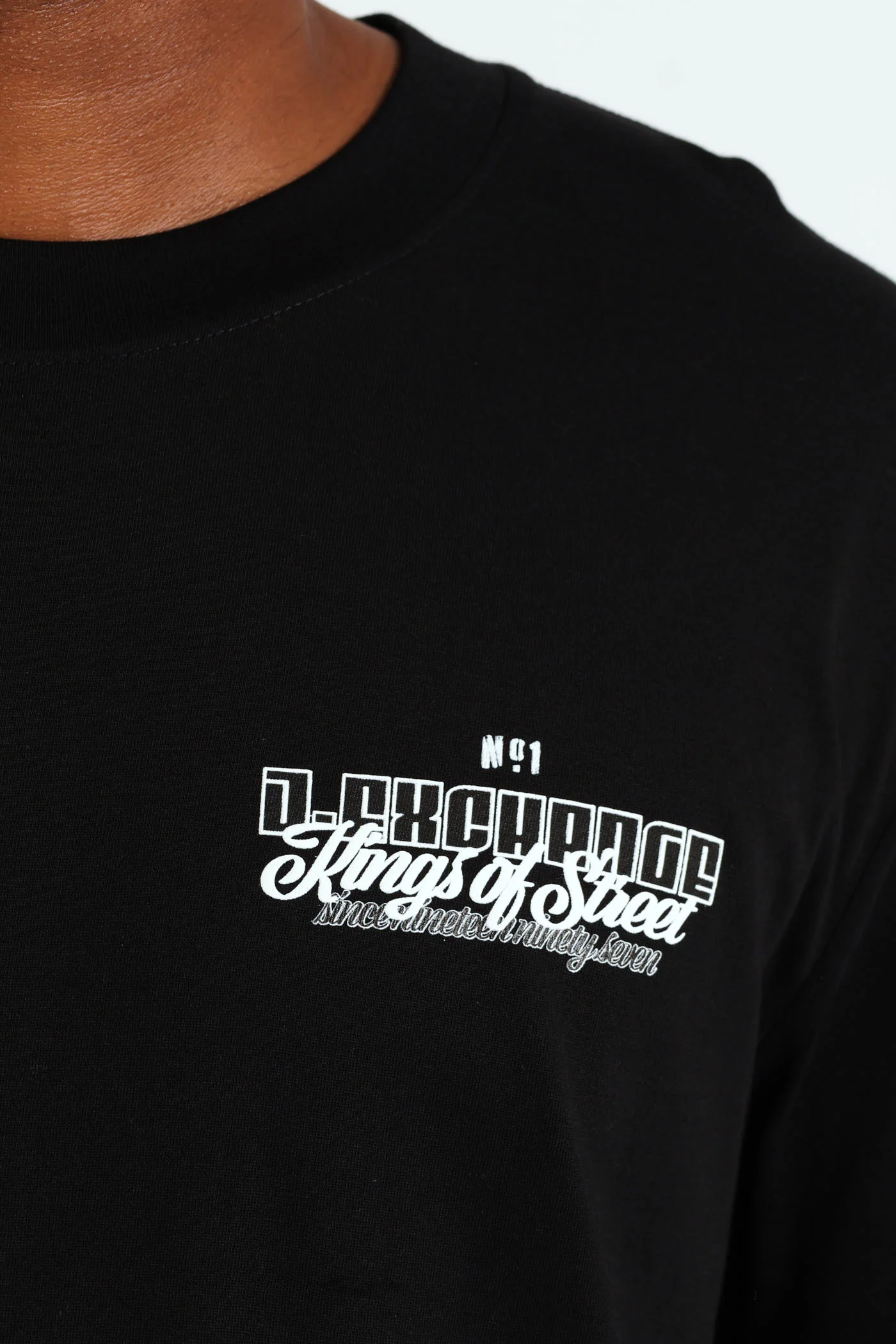 Logo Print Tee - Black - Image 3