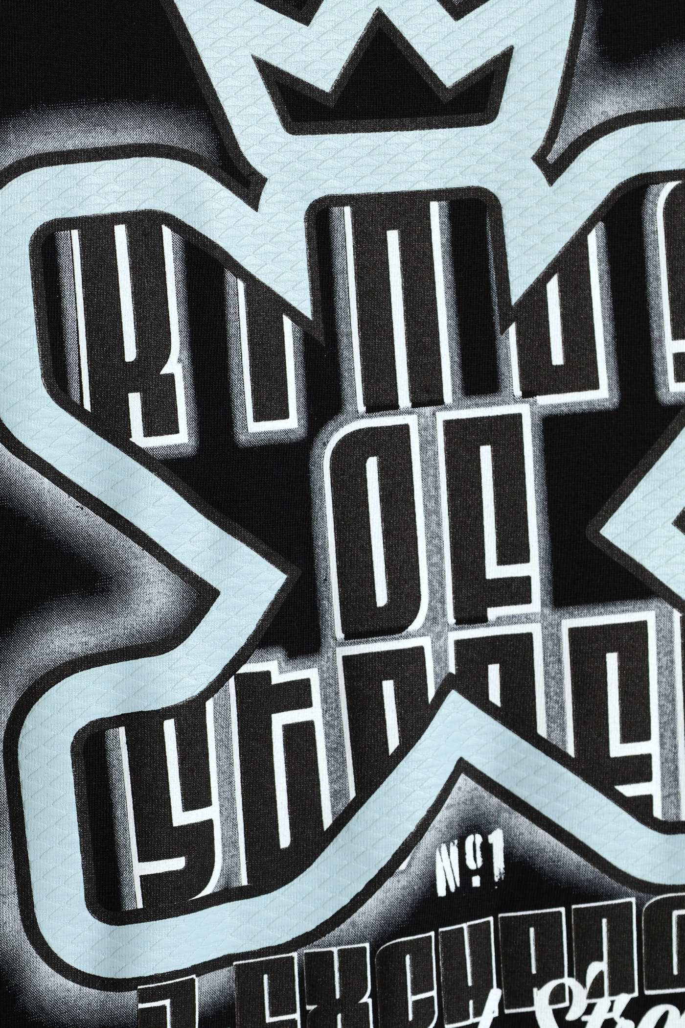 Logo Print Tee - Black - Image 6