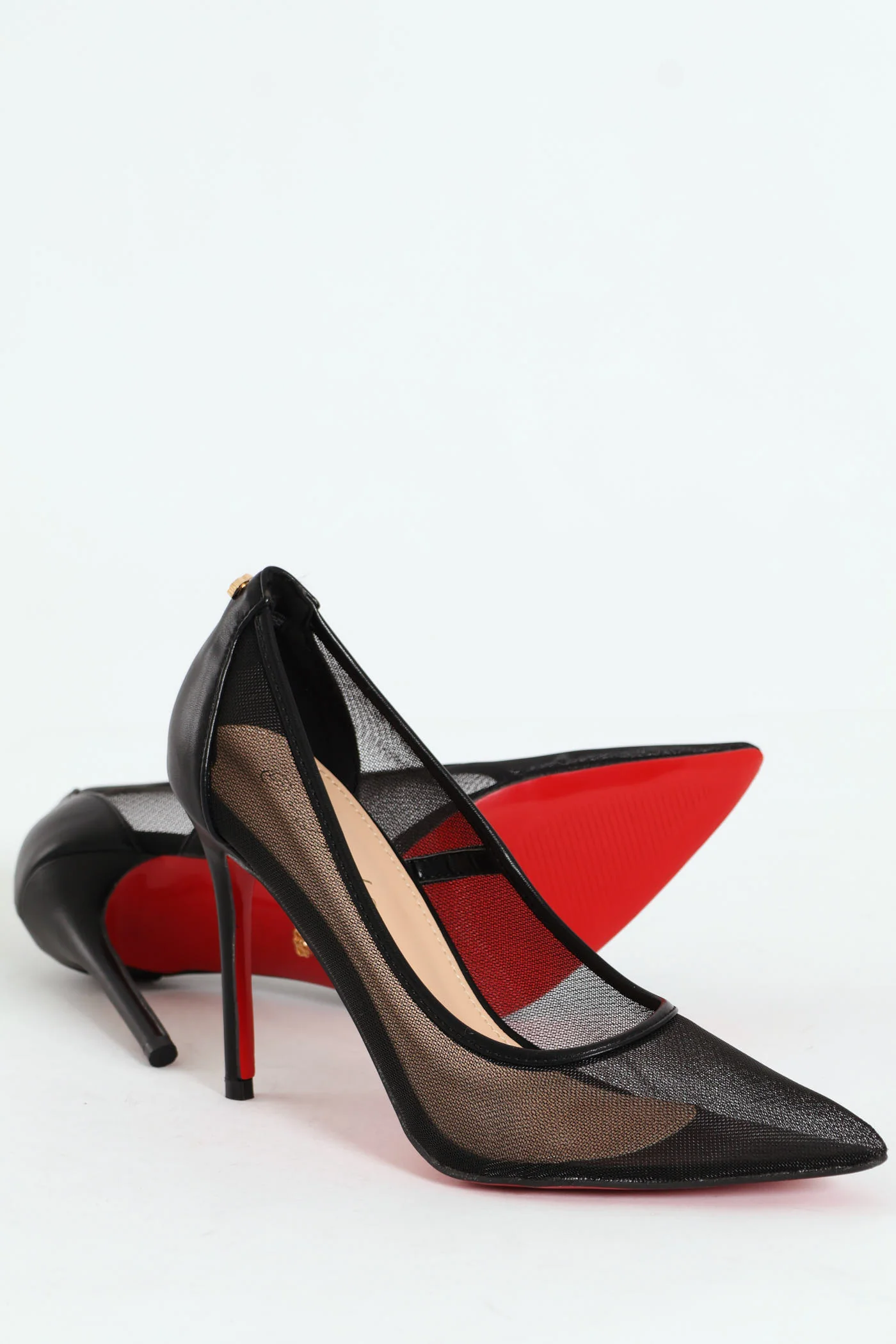 Lola 46 Mesh Court Stiletto - Black - Image 7