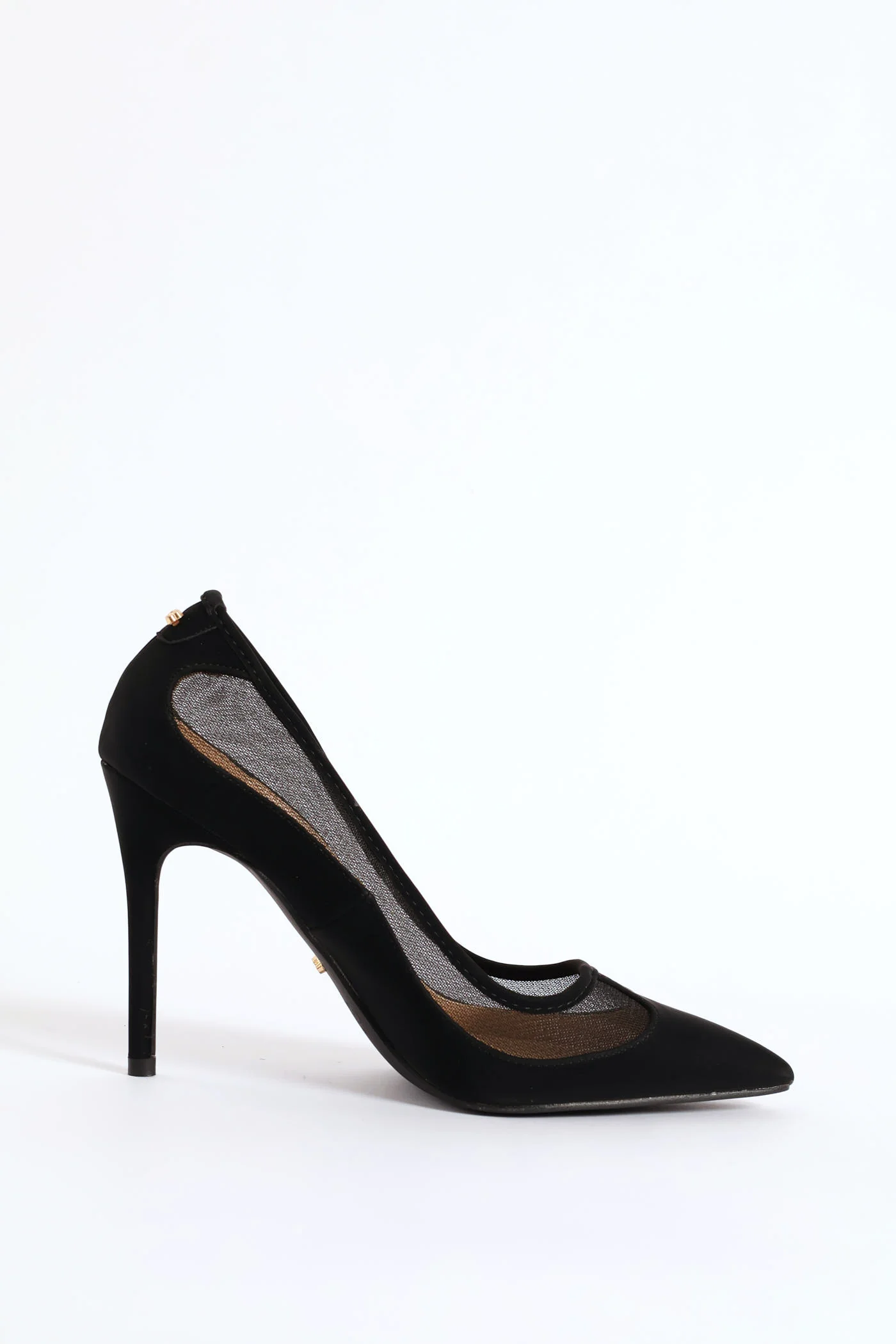 Lola 55 Mesh Court Stiletto Heel - Black - Image 3
