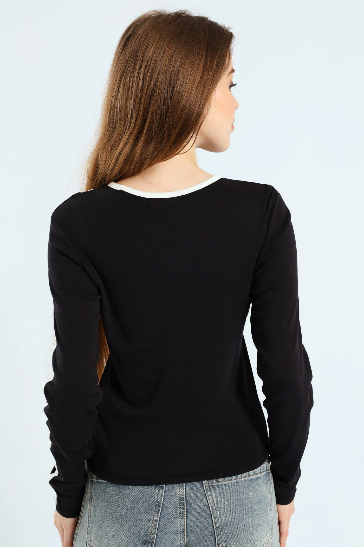 Long Sleeve Logo Shirt - Black - Image 3