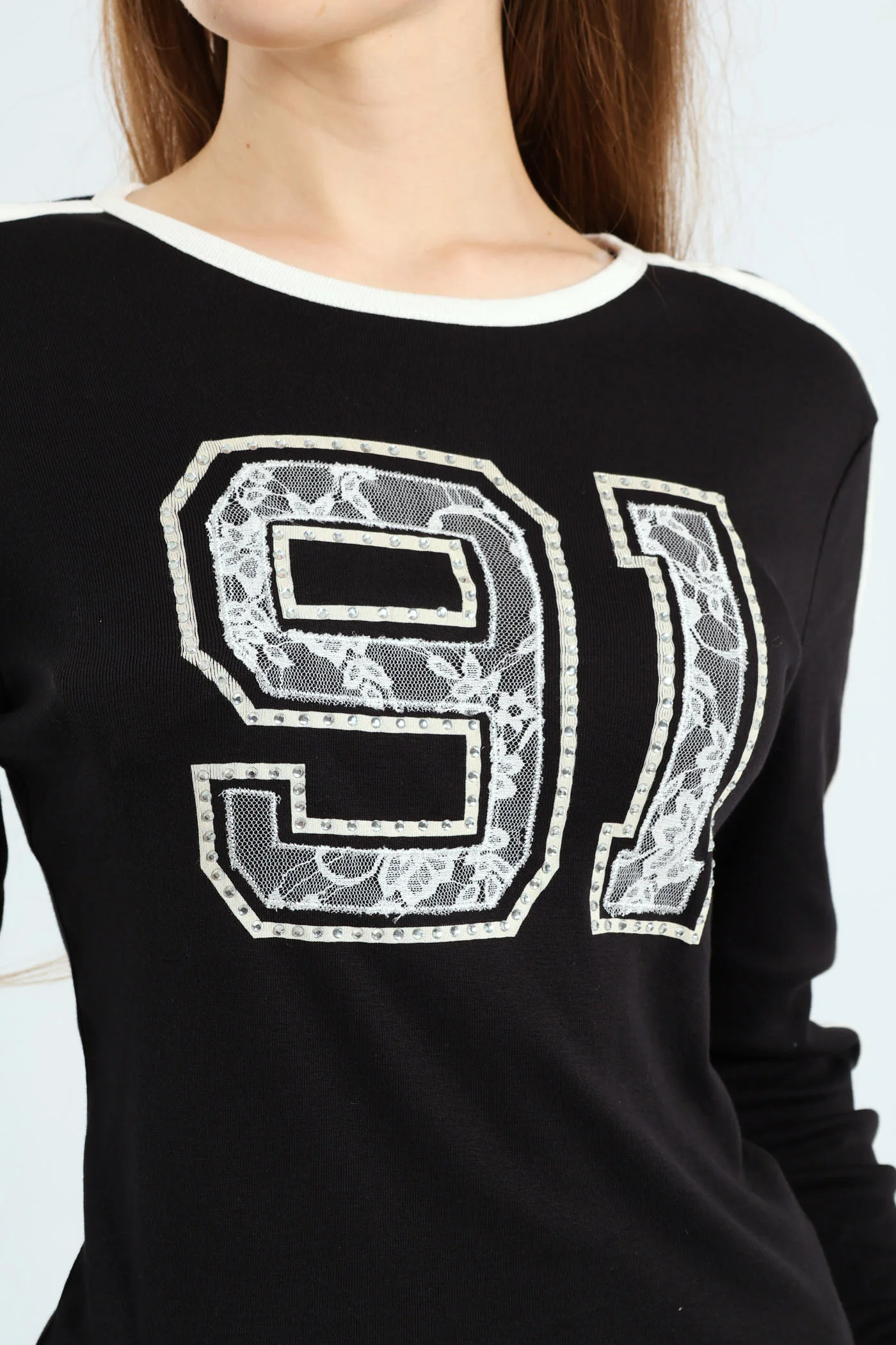 Long Sleeve Logo Shirt - Black - Image 4