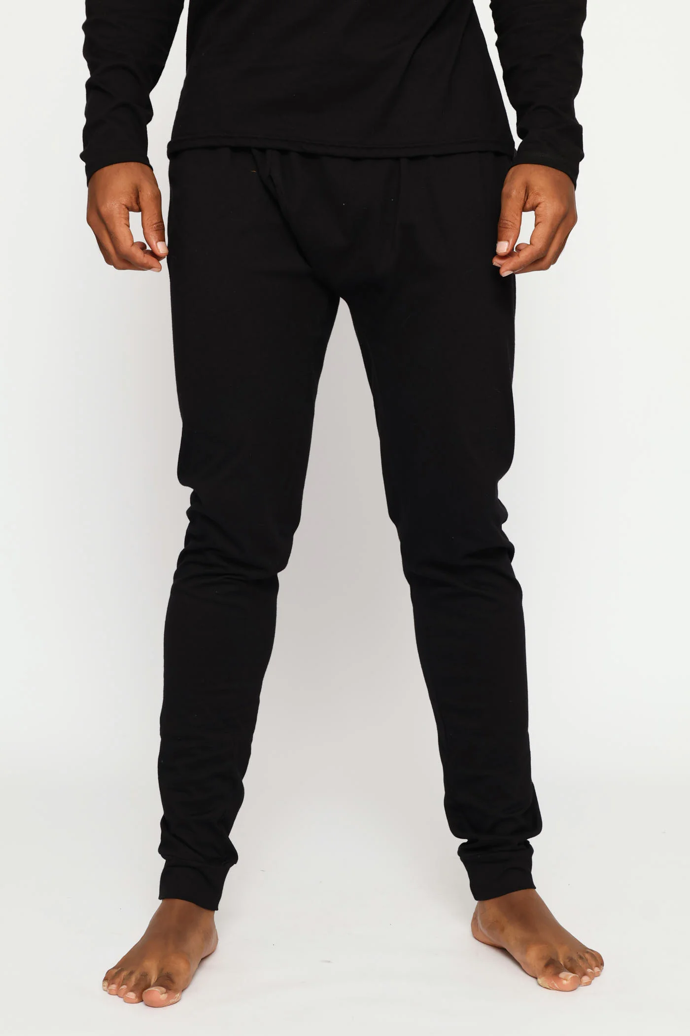 Long John Cotton Thermal - Black - Image 3