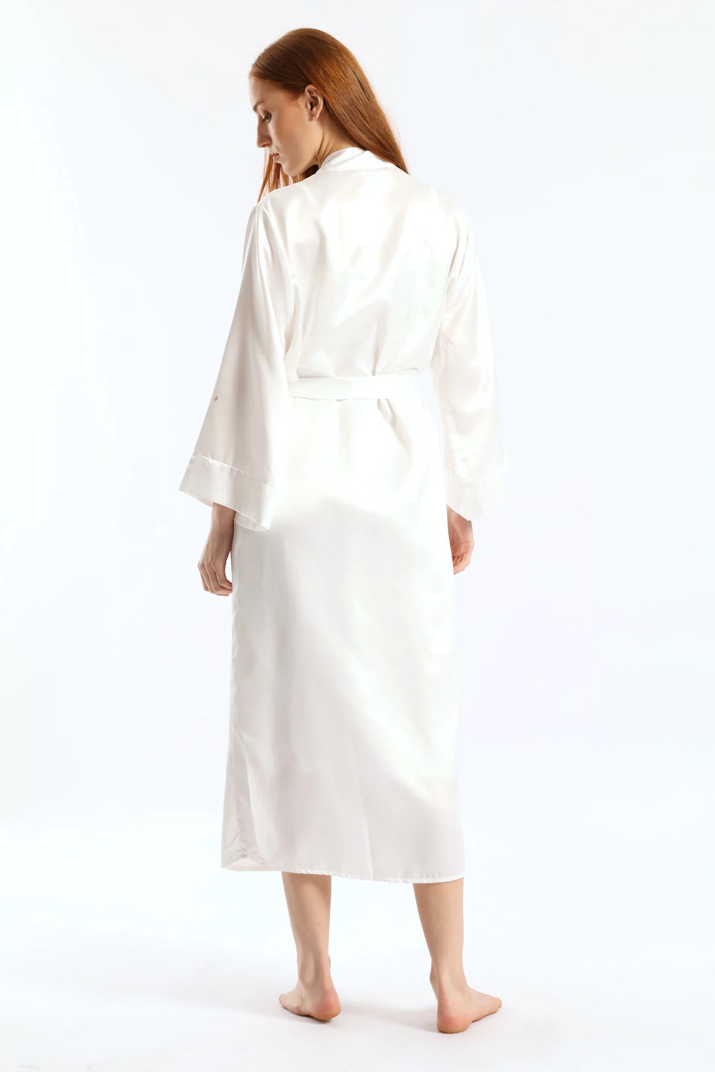 Long Length Chemise Set - White - Image 4