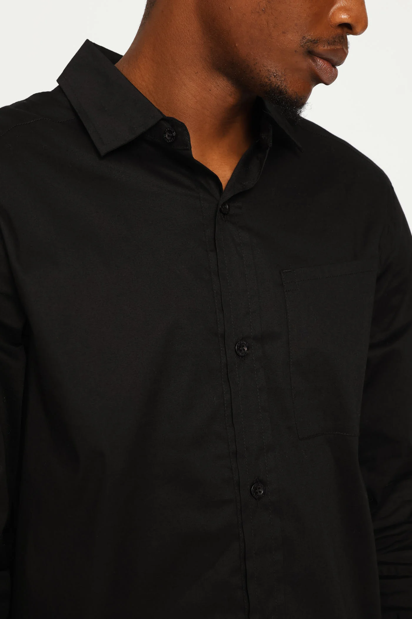 Long Sleeve Chasin Shirt - Black - Image 2
