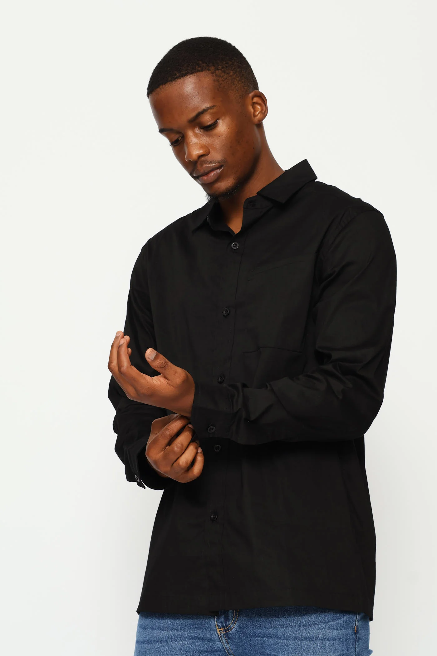 Long Sleeve Chasin Shirt - Black - Image 3