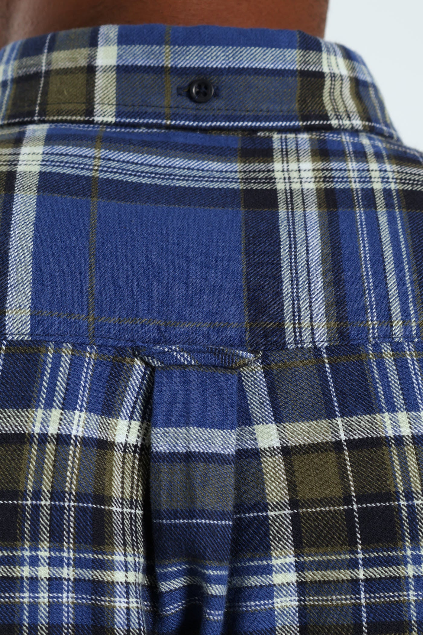 Long Sleeve Check Shirt - Blue/Fatigue - Image 5