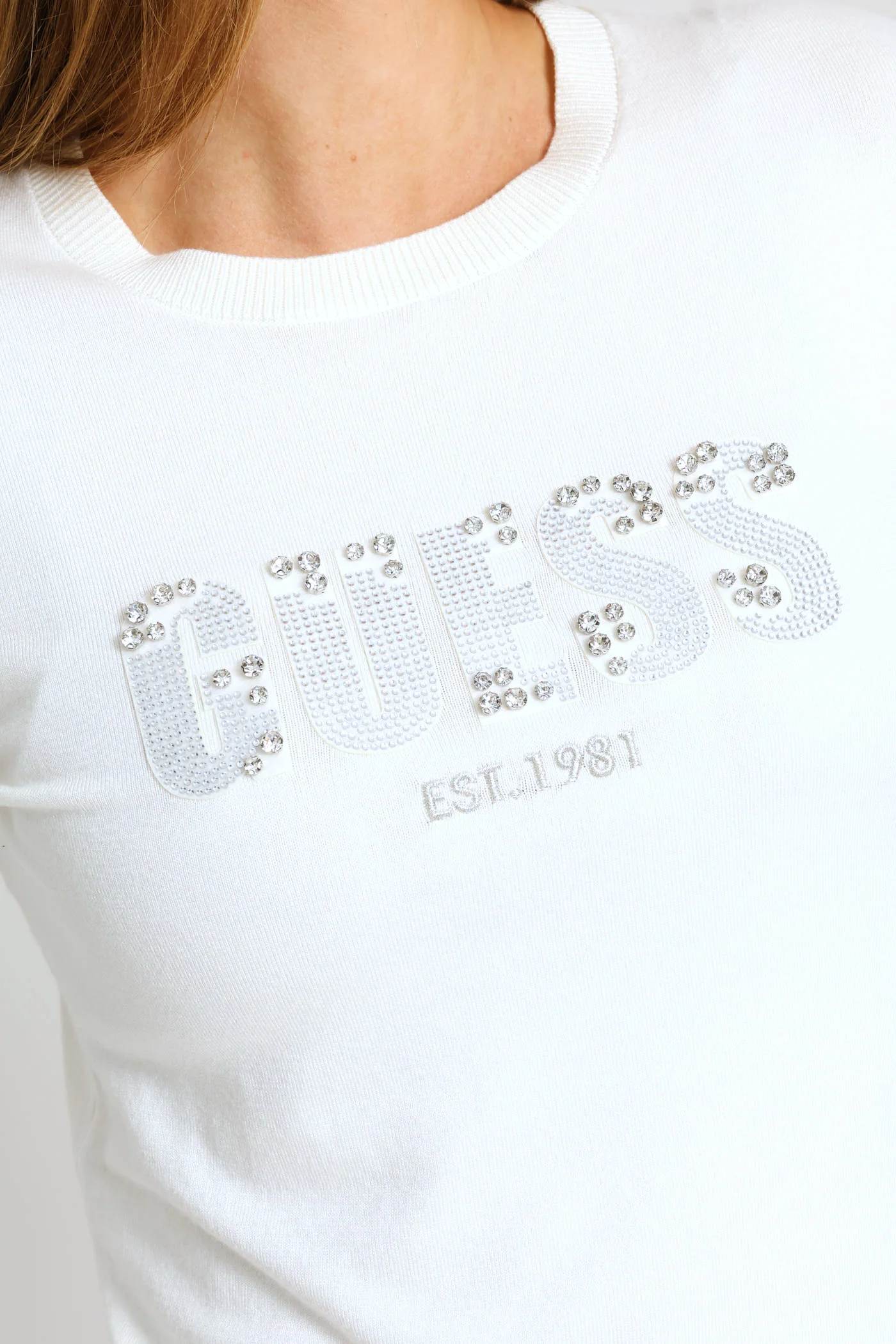 Long Sleeve Cn Reyna Logo Sweater - Cream - Image 2