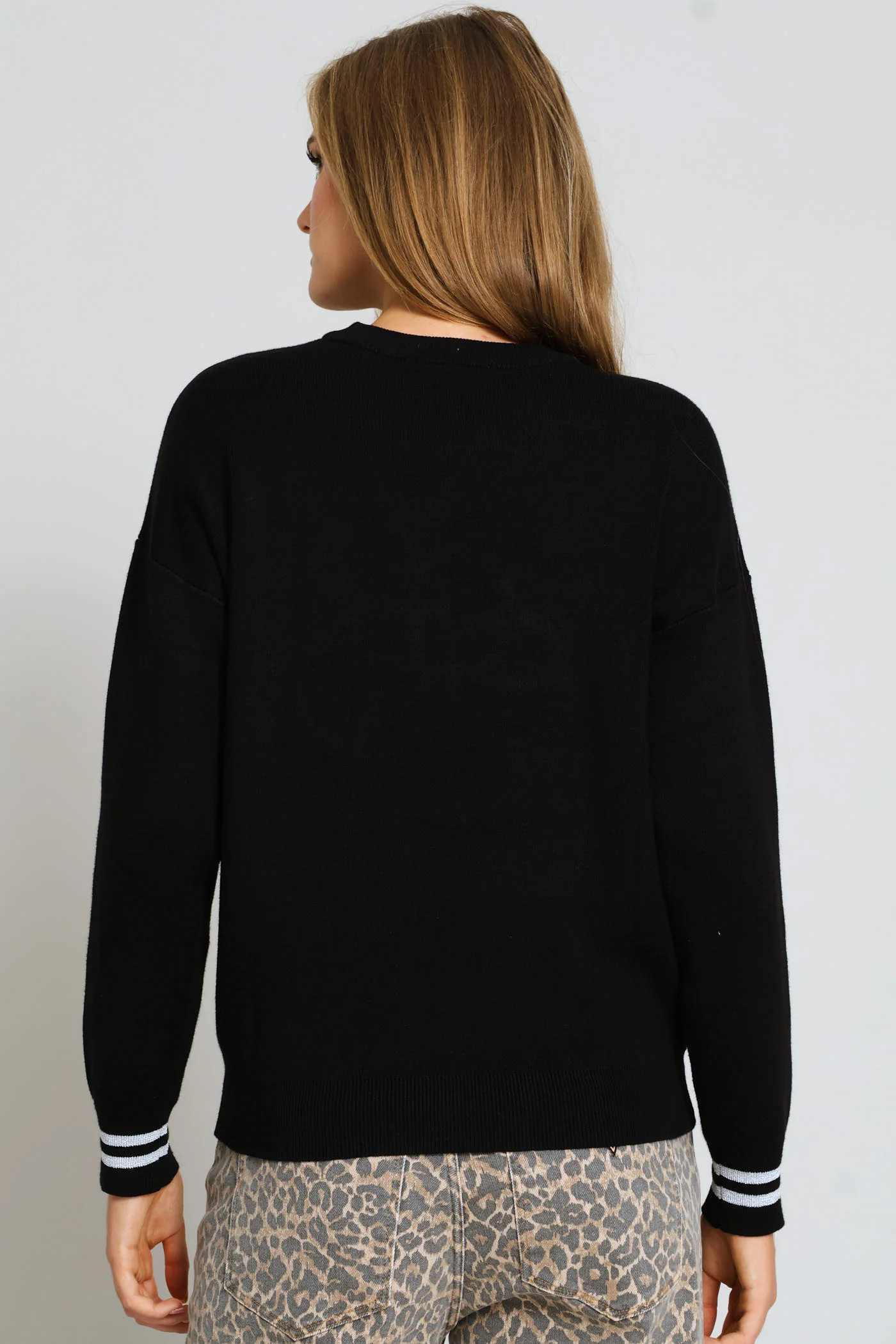 Long Sleeve Cn Sylvie Logo Sweater - Black - Image 4