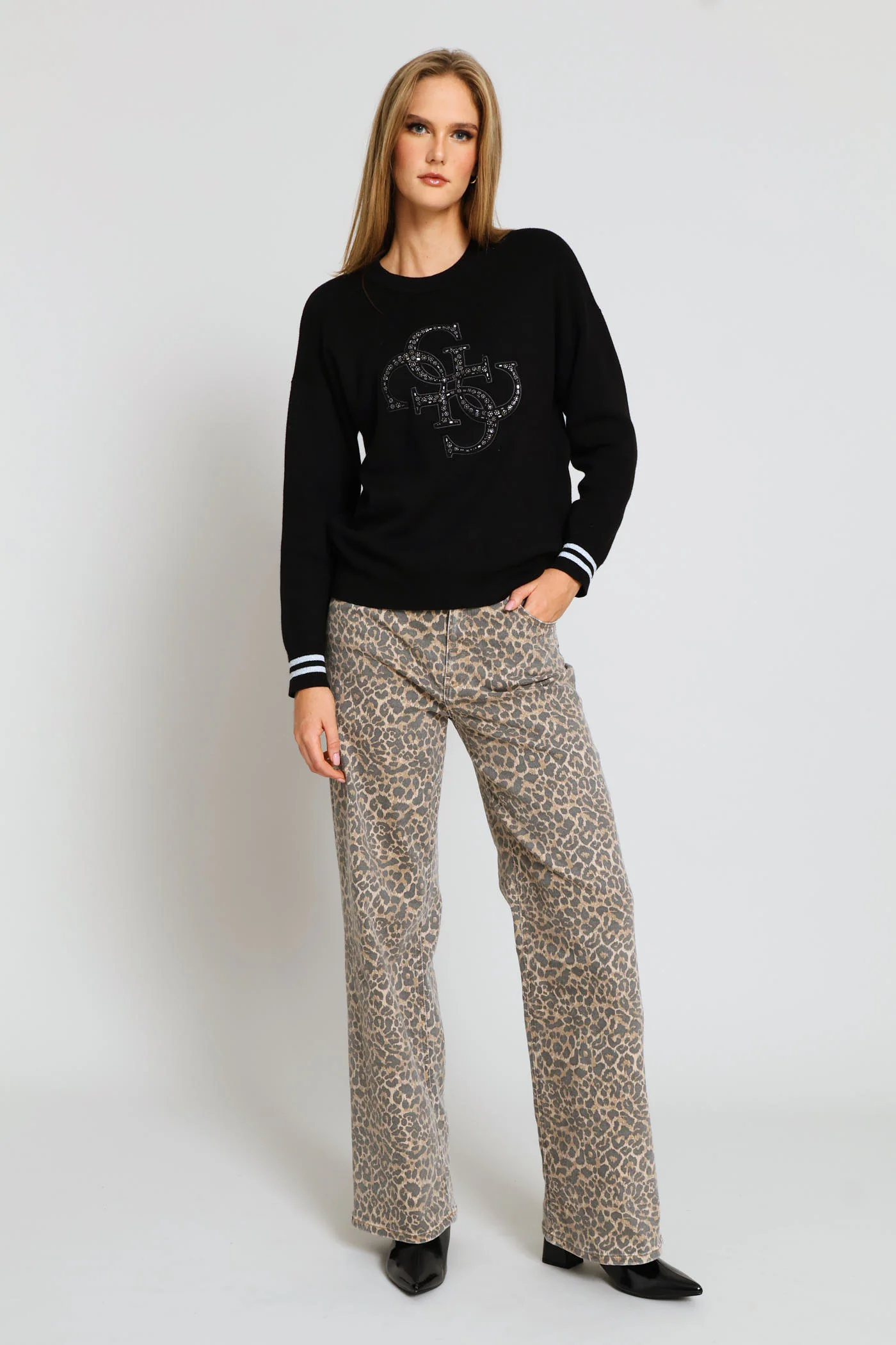 Long Sleeve Cn Sylvie Logo Sweater - Black - Image 5