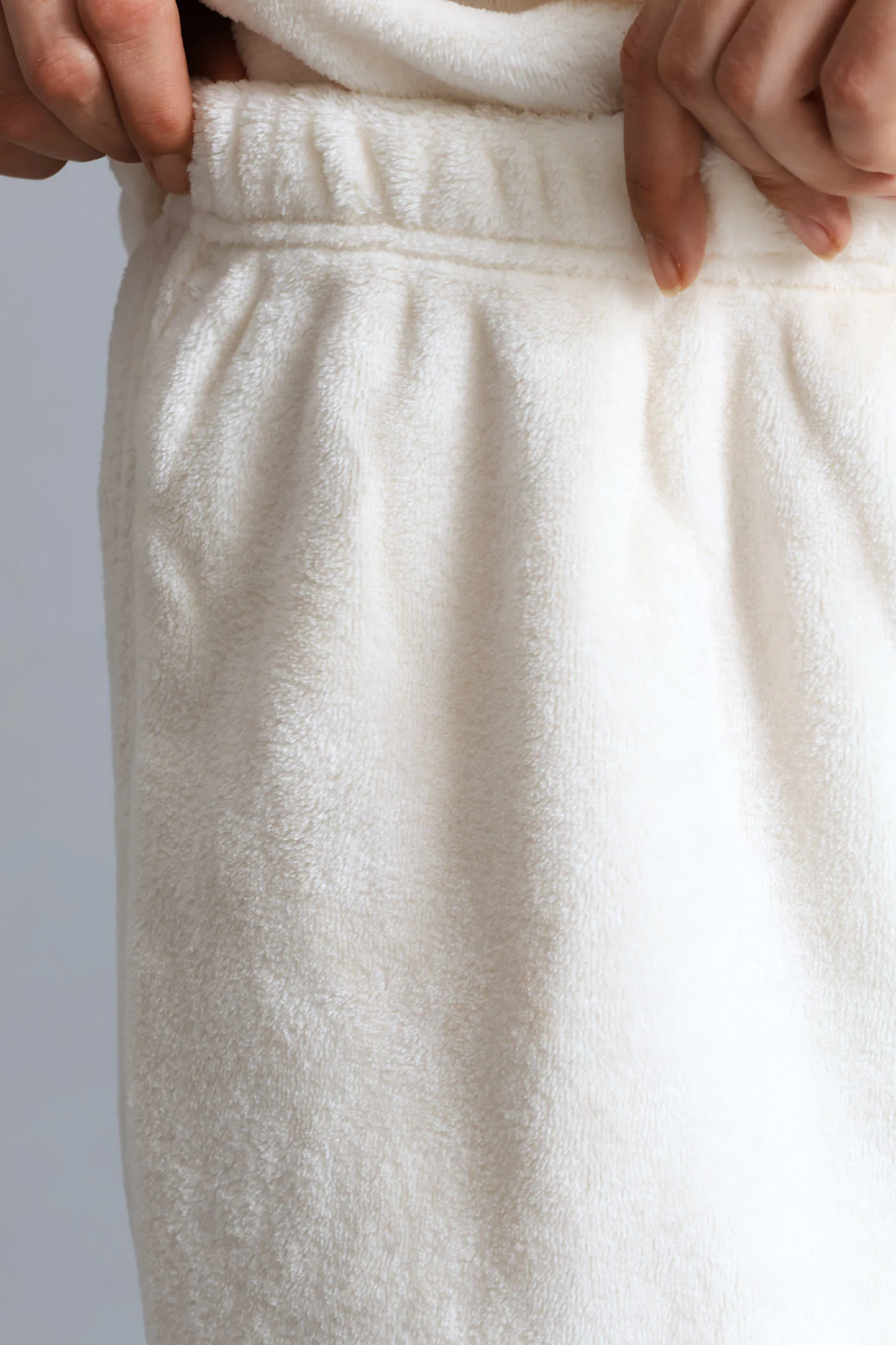 Long Sleeve Cosy Top & Jogger Embroidered Sleep Set - Cream - Image 4