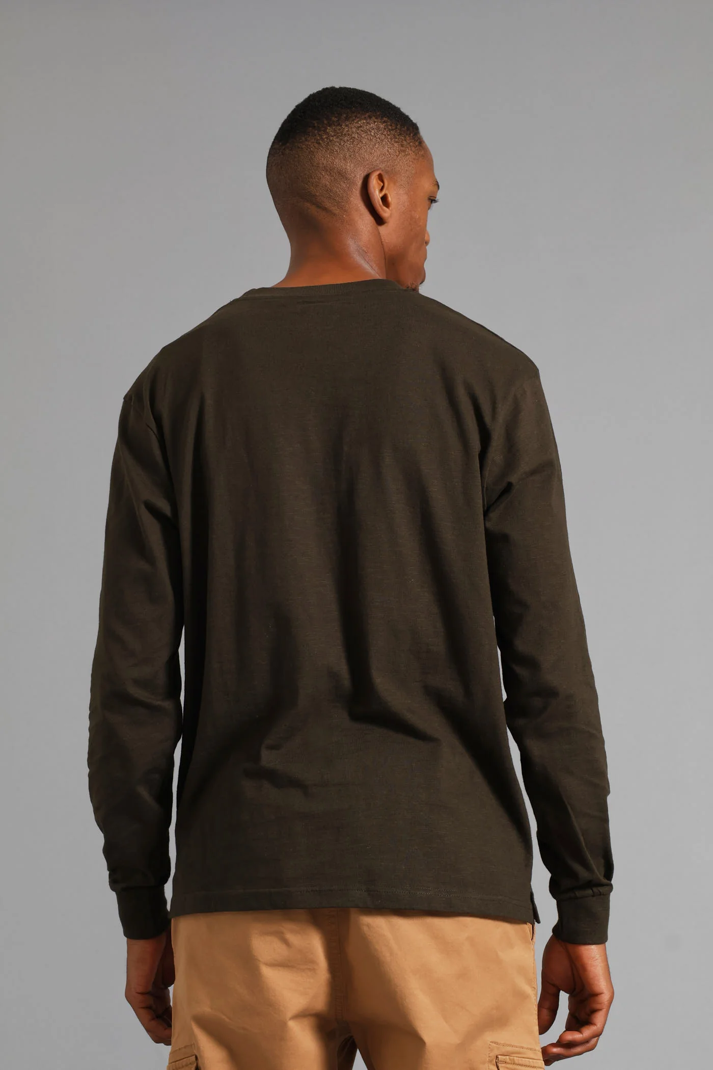 Long Sleeve Crew Tee - Fatigue - Image 4