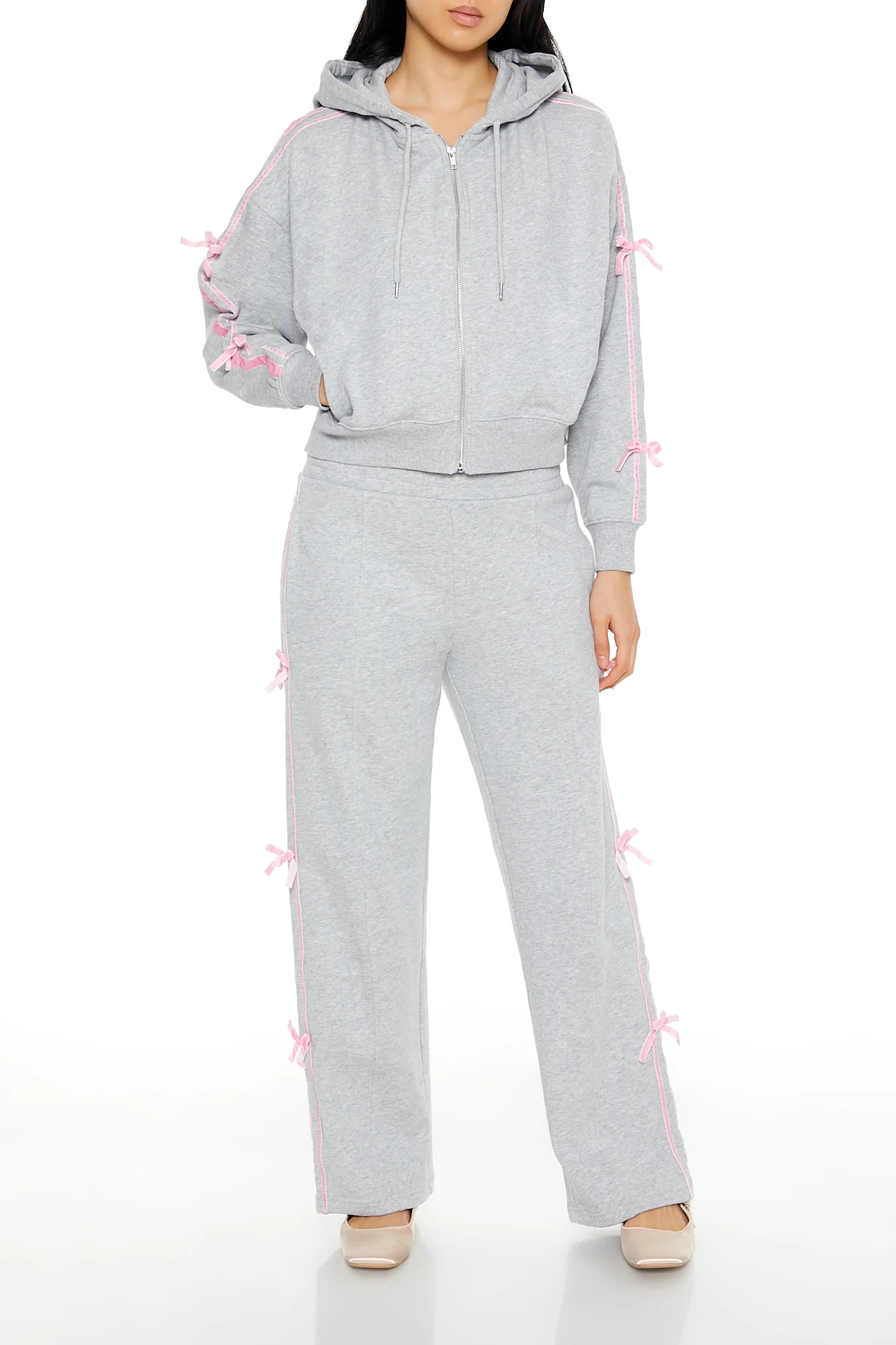 Long Sleeve Cropped Athletic Jacket - Grey - Image 5