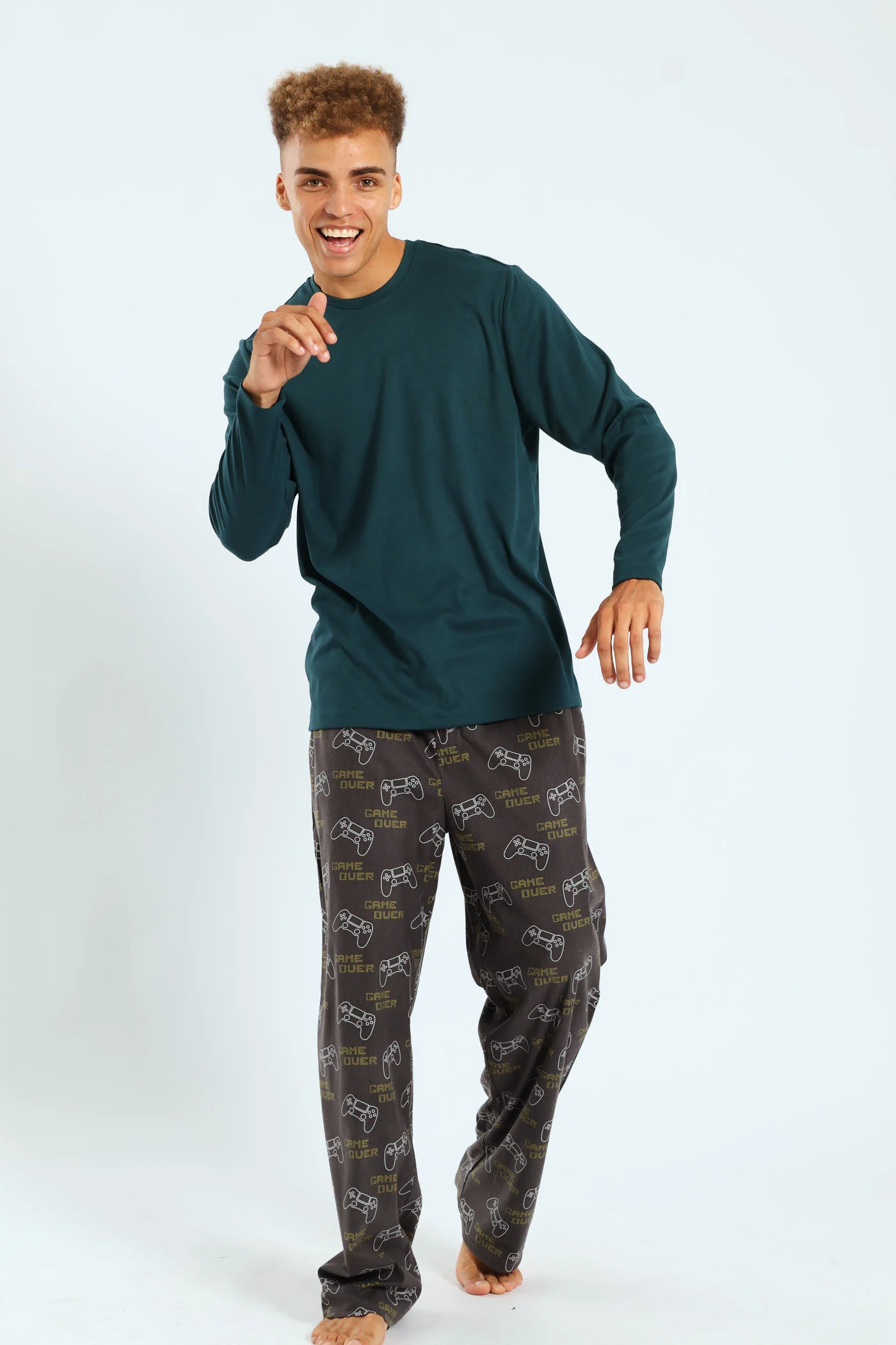 Long Sleeve Interlock Top - Green - Image 4