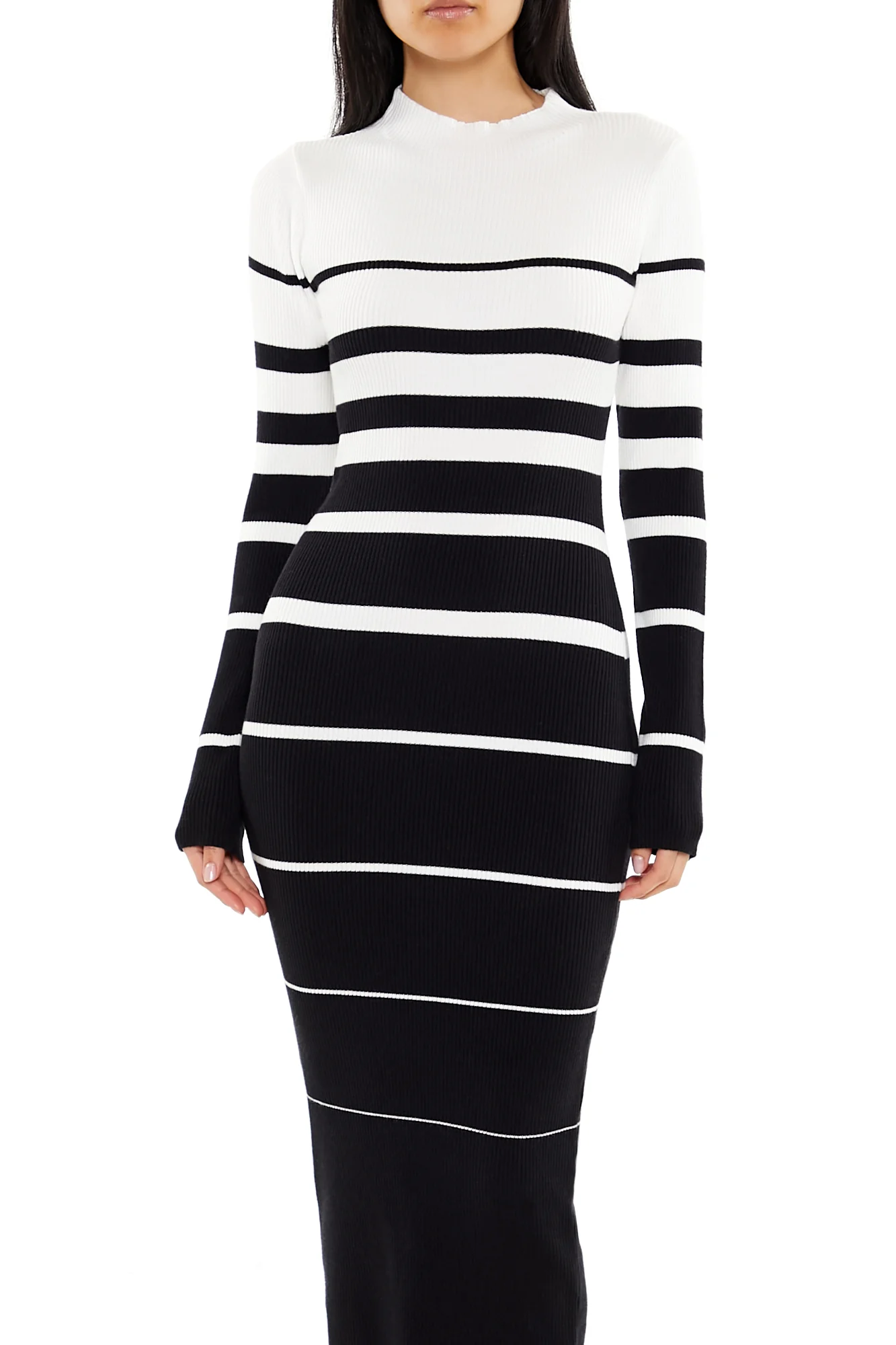 Long Sleeve Midi Bodycon Dress - Image 5