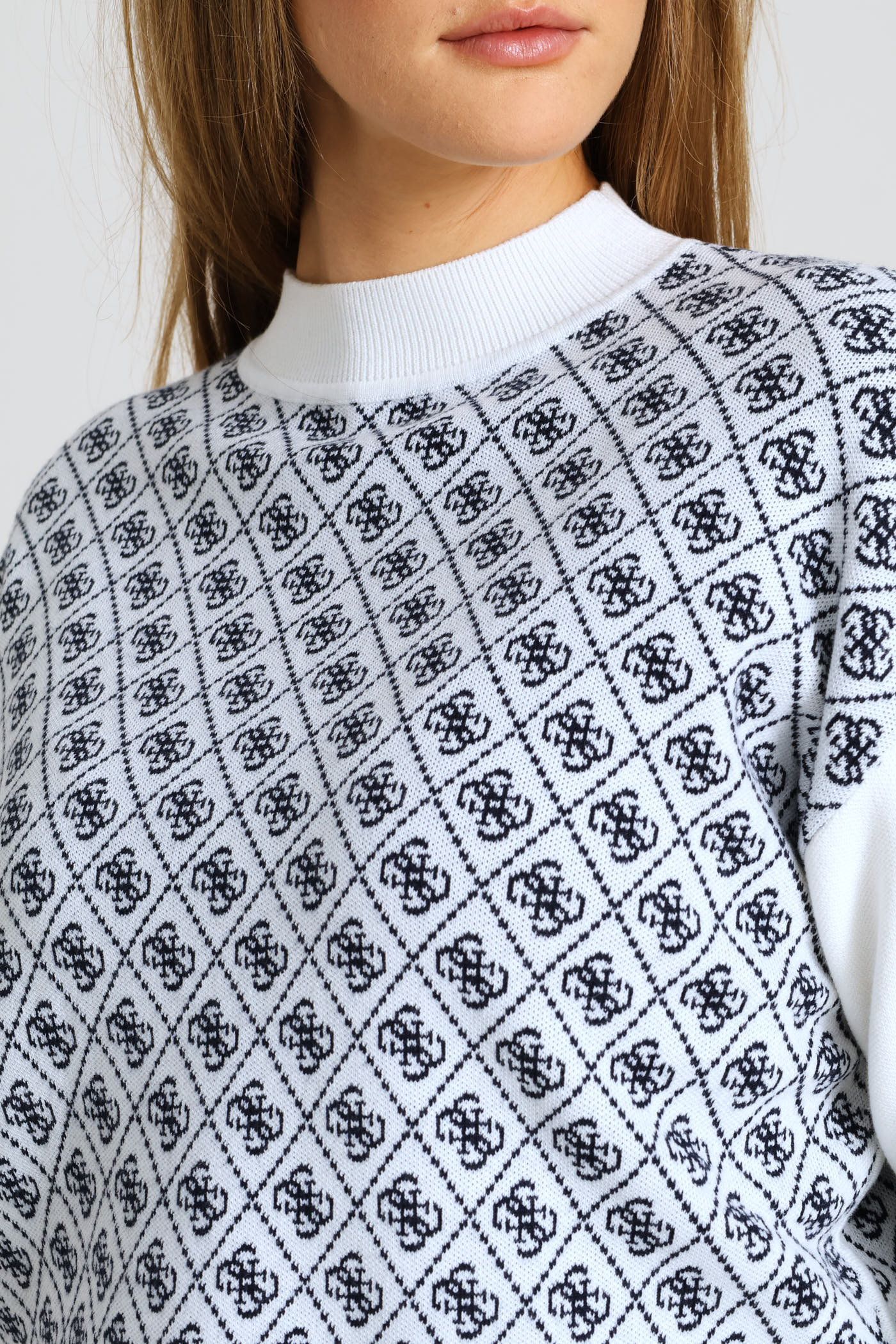 Long Sleeve Aubrey 4G Sweater - Navy - Image 2
