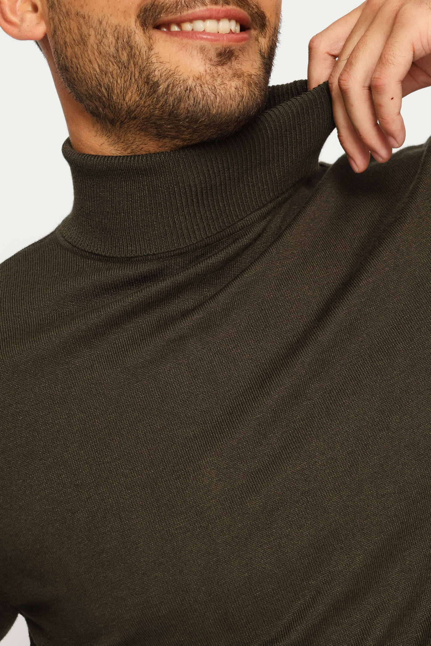 Long Sleeve Poloneck - Fatigue - Image 2
