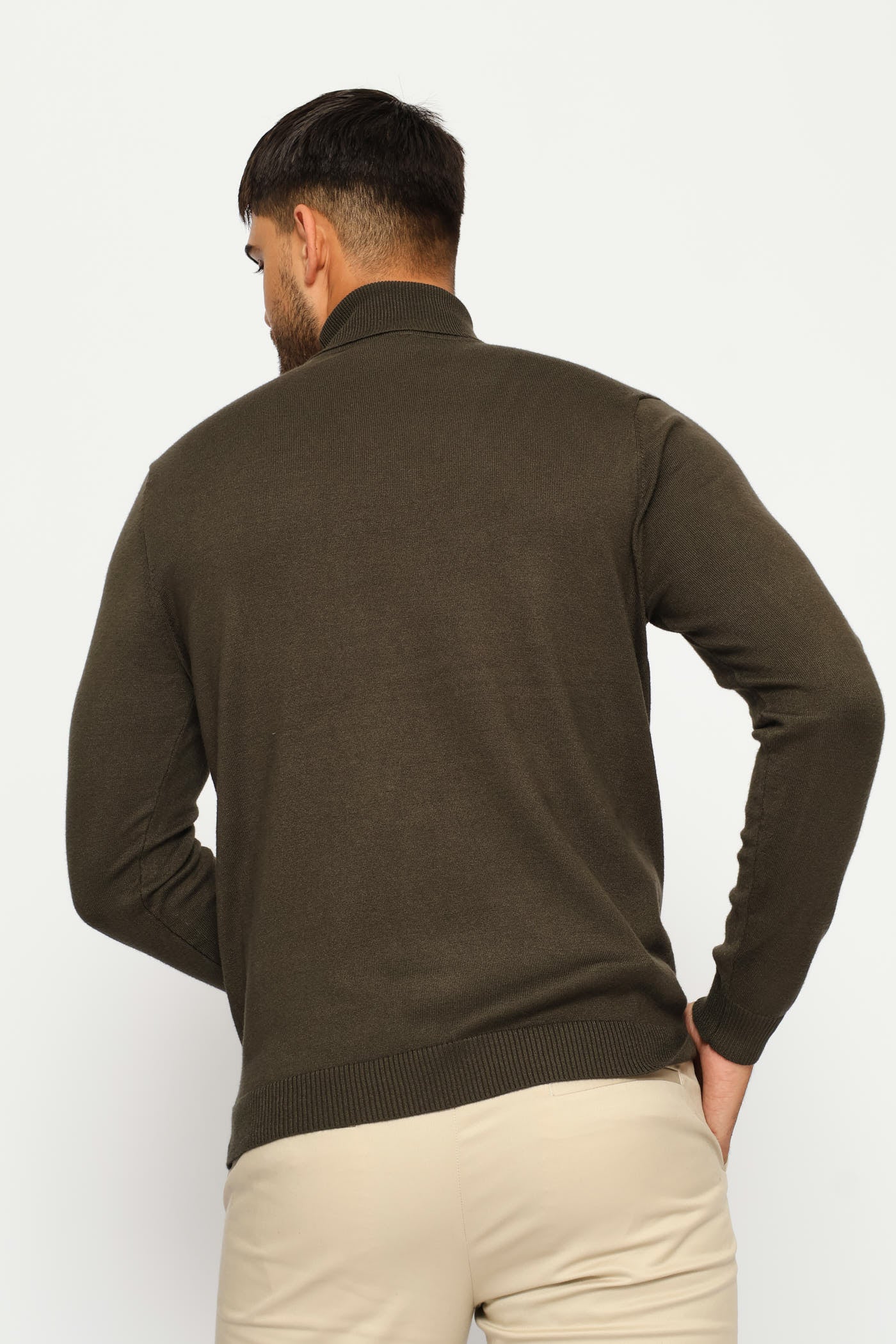 Long Sleeve Poloneck - Fatigue - Image 4