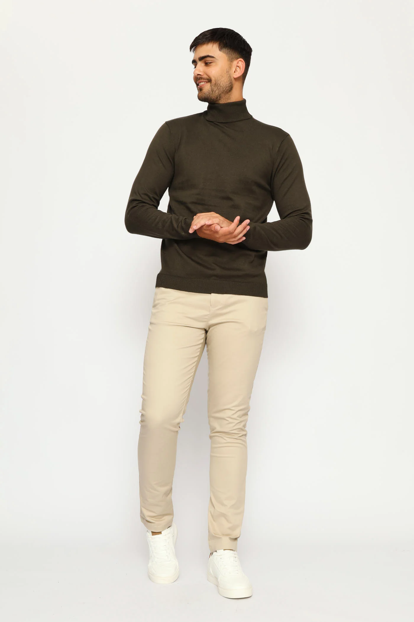 Long Sleeve Poloneck - Fatigue - Image 5