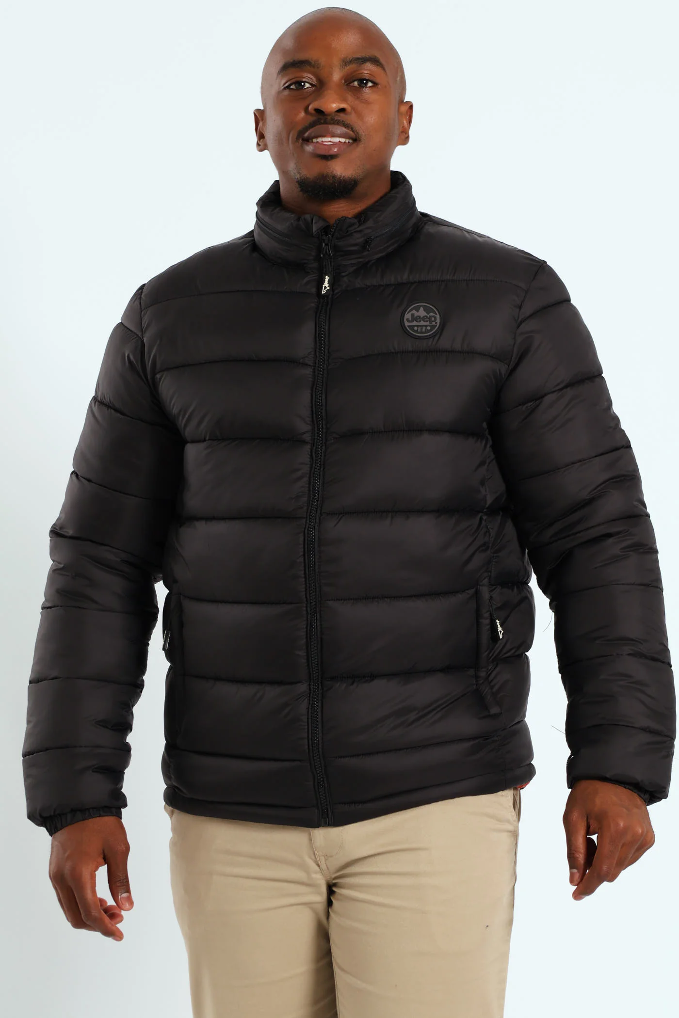 Long Sleeve Puffer Jacket - Black - Image 3