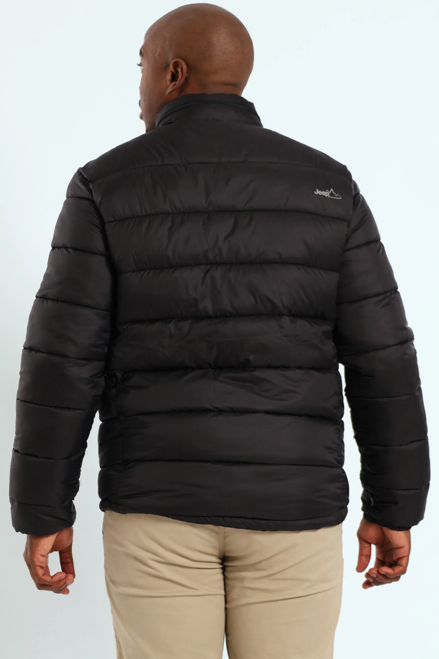 Long Sleeve Puffer Jacket - Black - Image 5