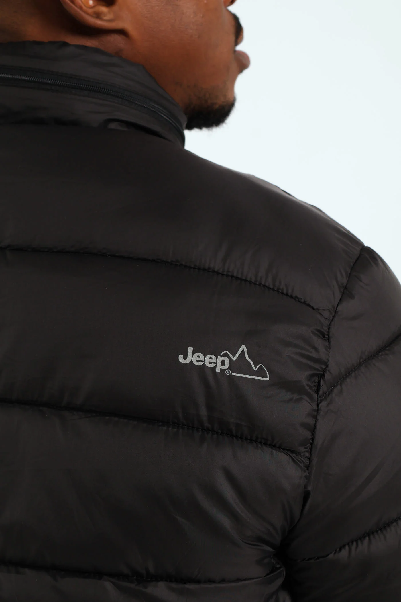 Long Sleeve Puffer Jacket - Black - Image 9