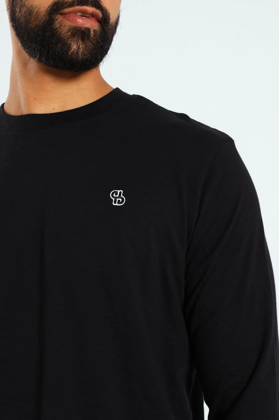 Long Sleeve Slub Tee - Black - Image 4