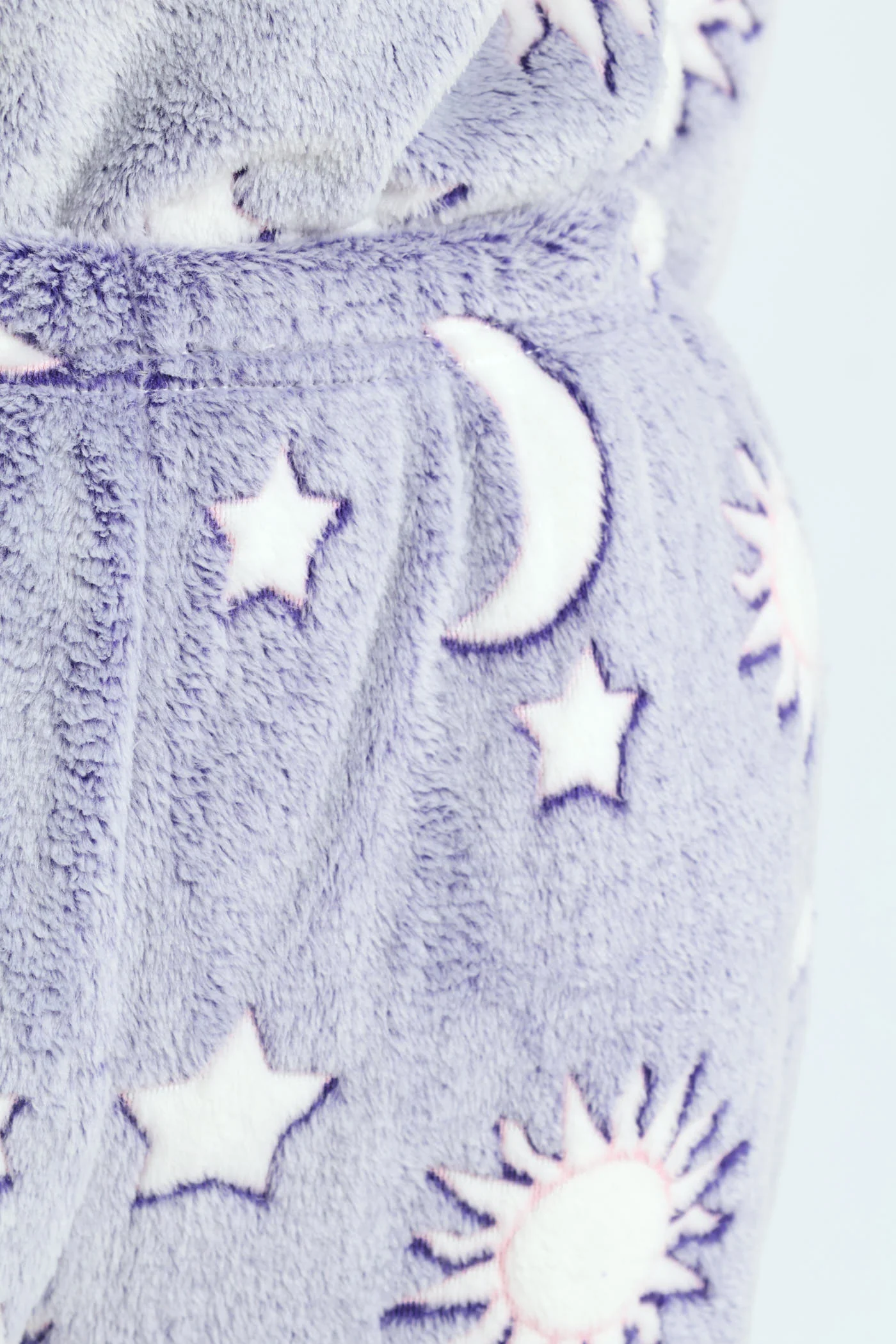 Long Sleeve Stars & Moon Cosy Sleep Set - Navy - Image 5