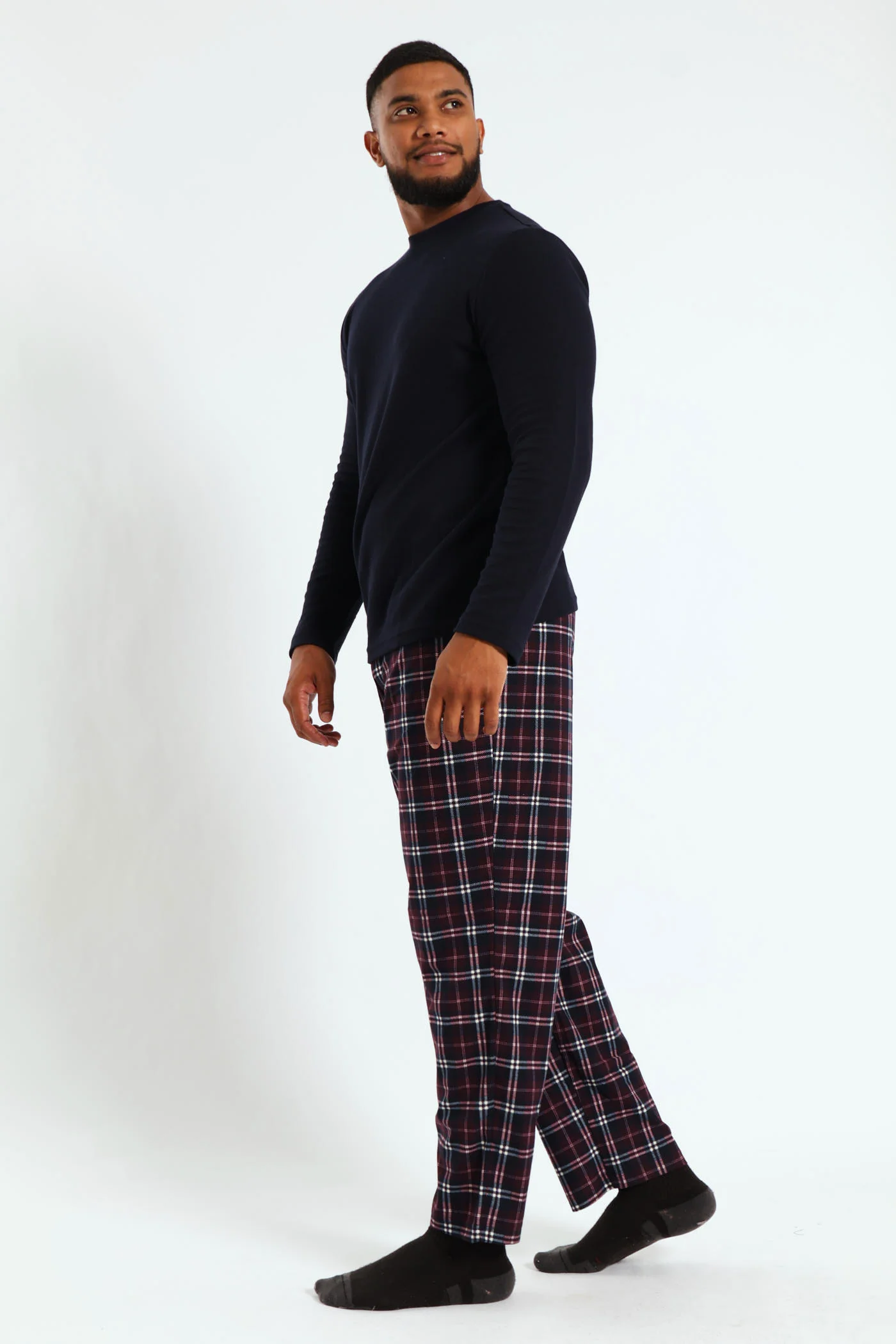 Long Sleeve Top & Butterfleece Pants - Navy - Image 2