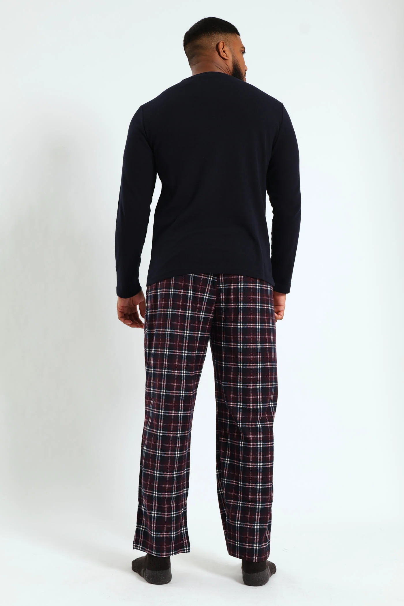 Long Sleeve Top & Butterfleece Pants - Navy - Image 3