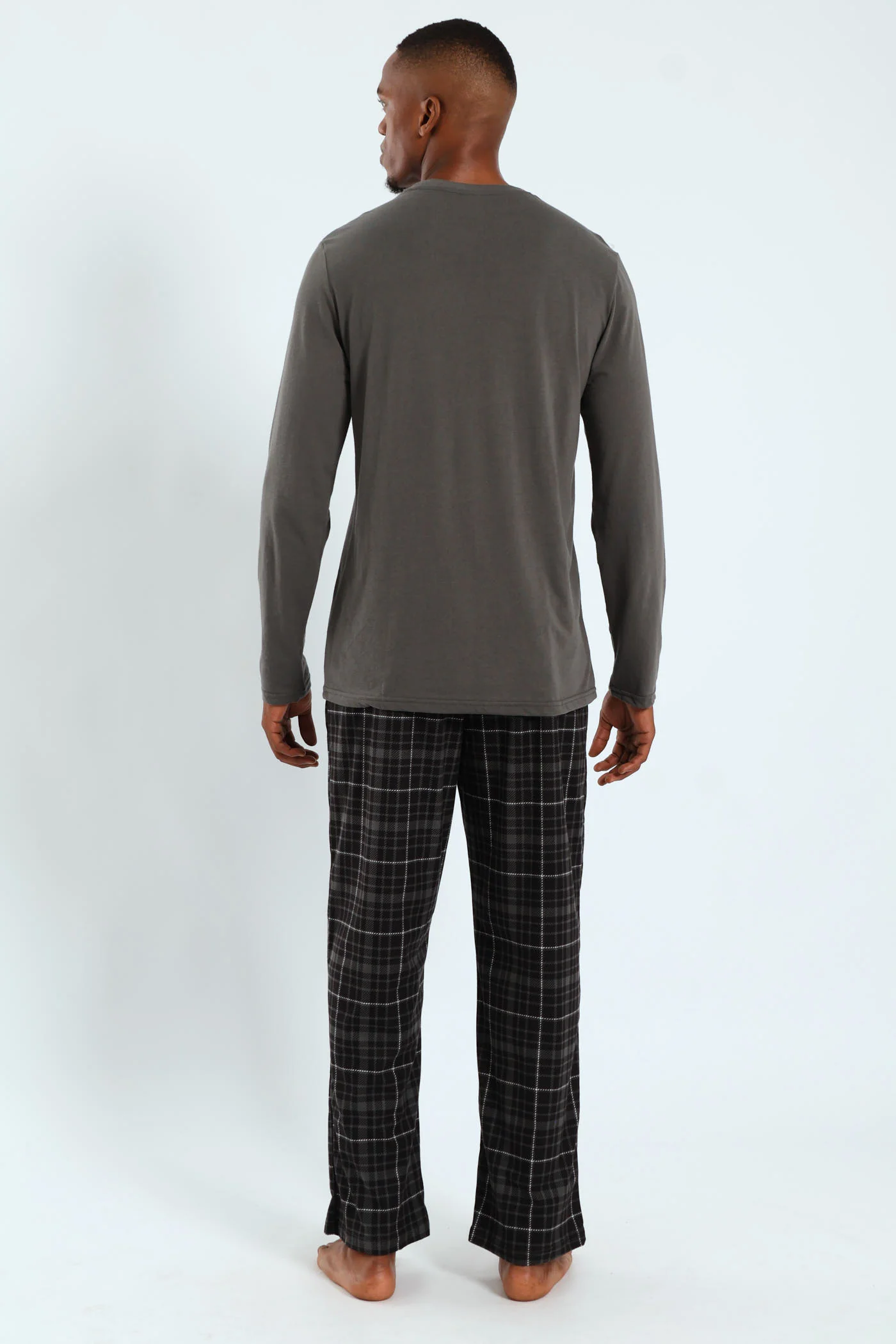 Long Sleeve Top & Butterfleece Pants - Grey - Image 3