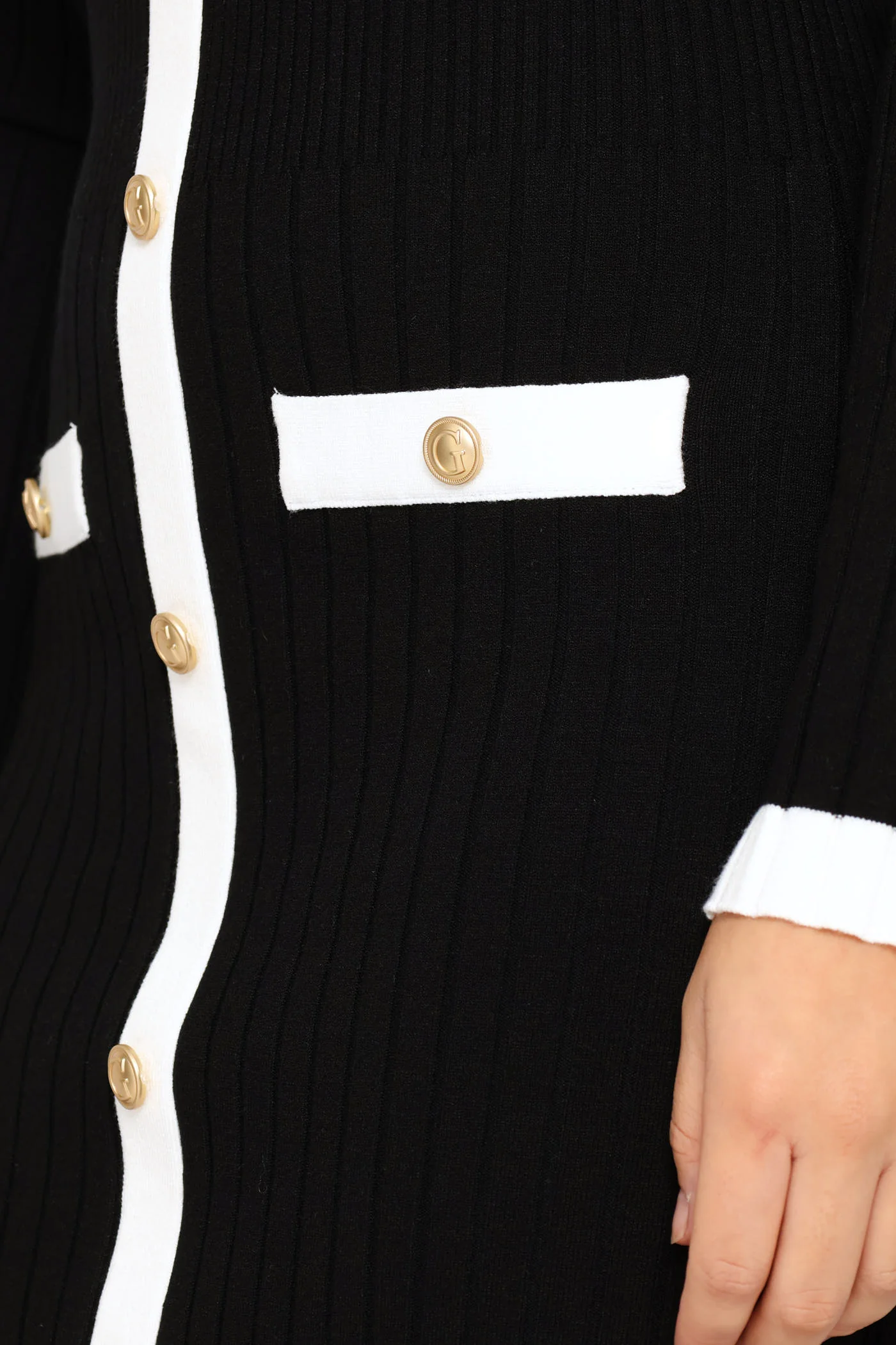 Long Sleeve Laurel Sweater Dress - Black - Image 2