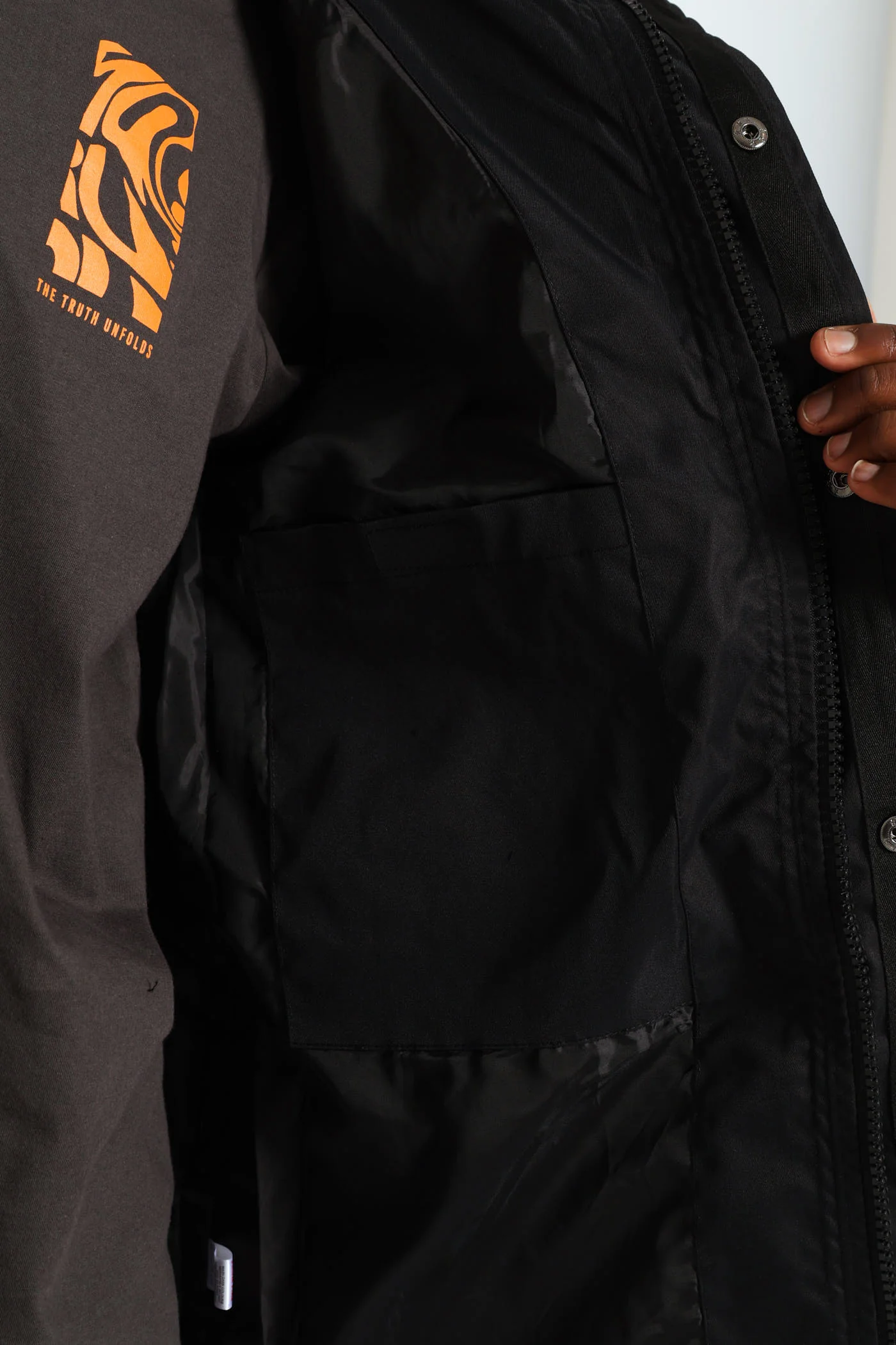 Longer Length Jacket - Black - Image 7