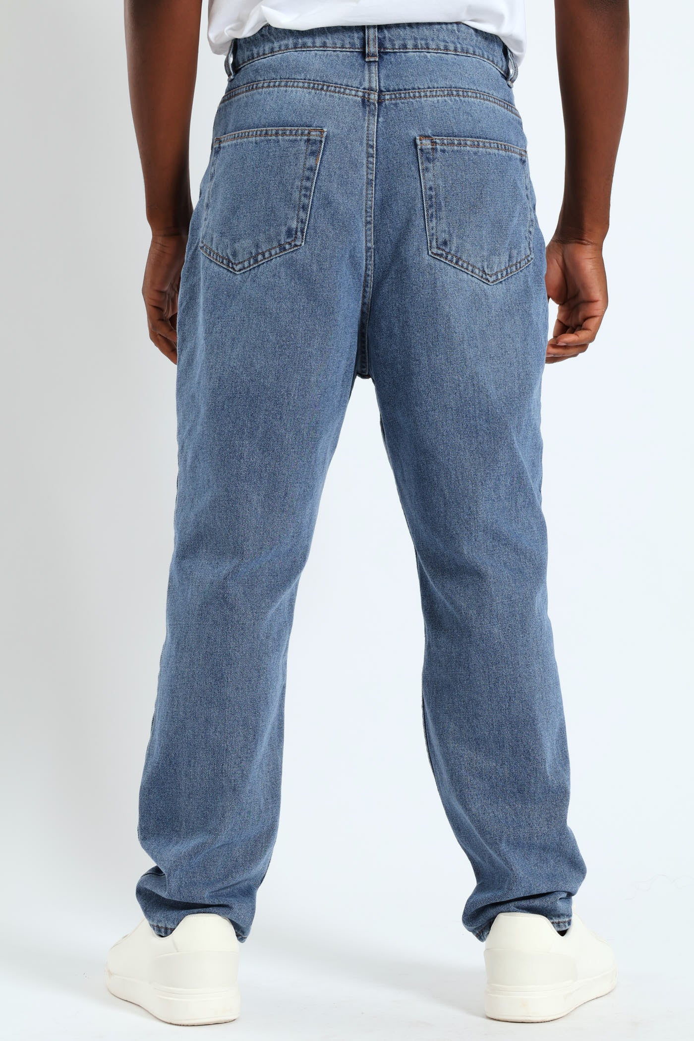 Loose Denim Jean - Light Wash - Image 3