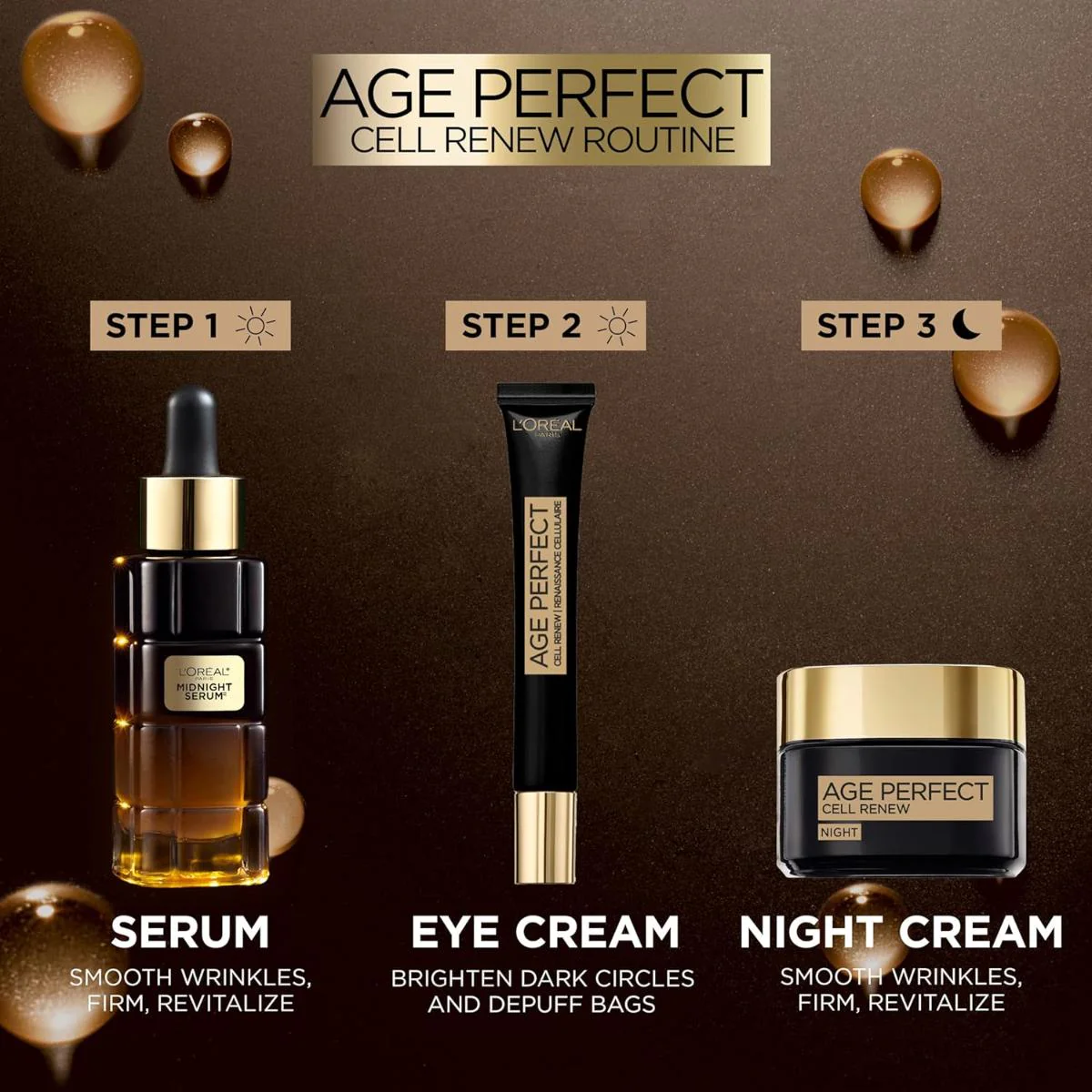Age Perfect Cell Renew Midnight Serum - Image 3