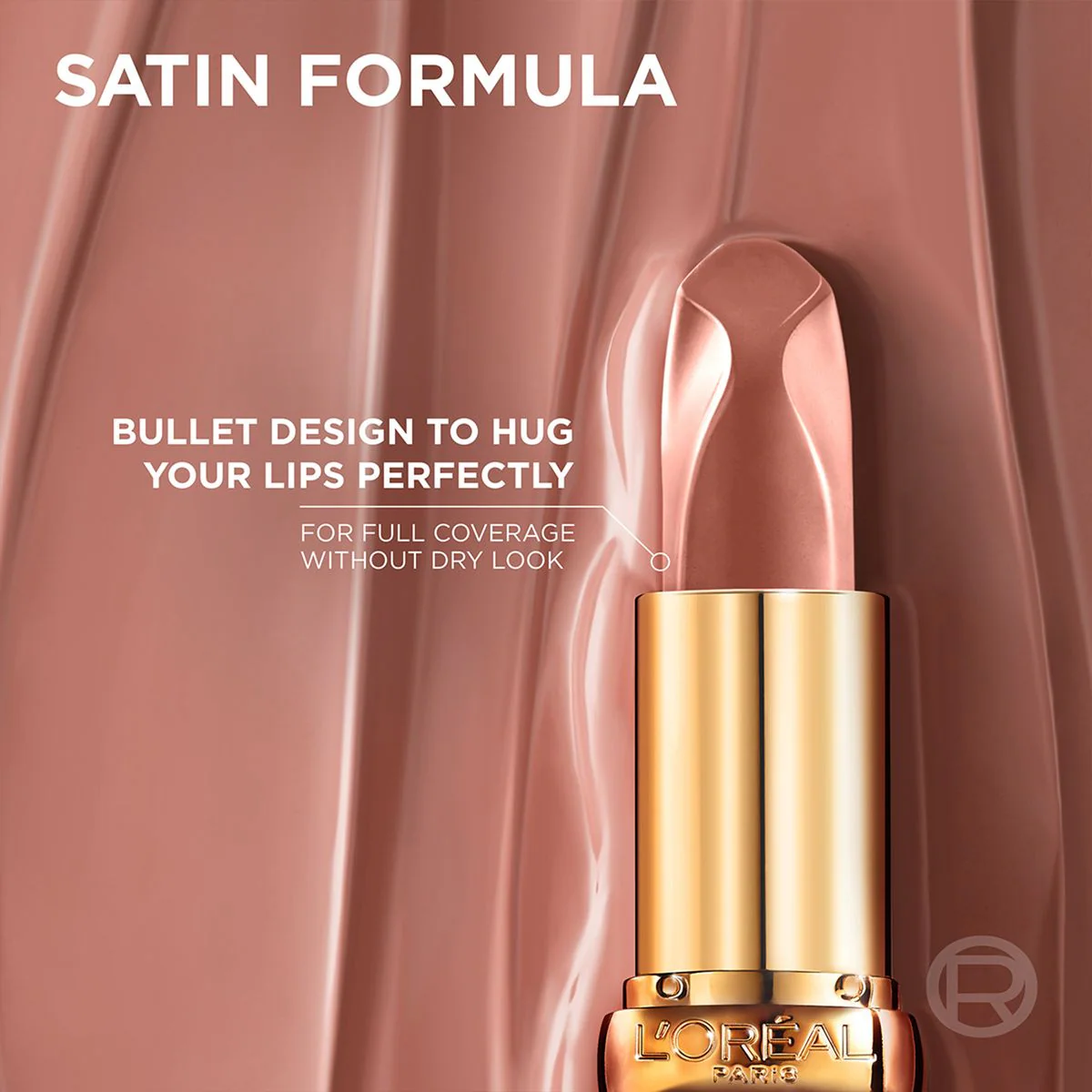 Loreal Colour Riche Nudes Of Worth Satin Lipstick - Image 4