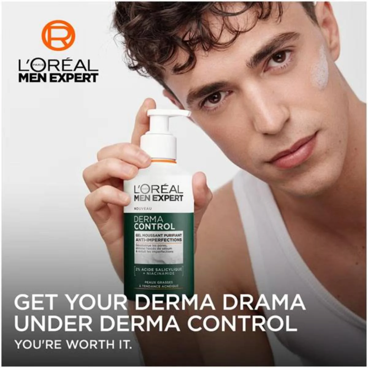 Men Expert Dermo Control Antiblemish Cleanser - Image 2