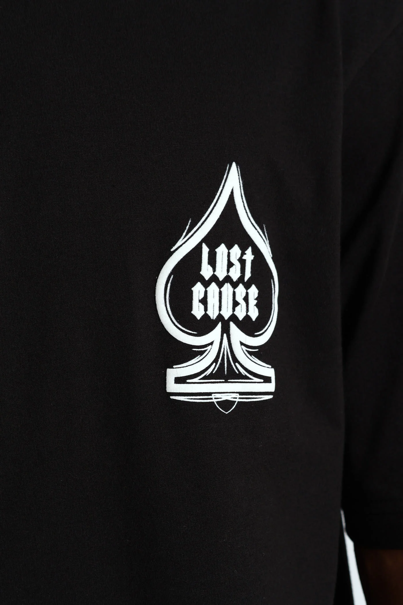 Lost Cause Front & Back Tee - Black - Image 4