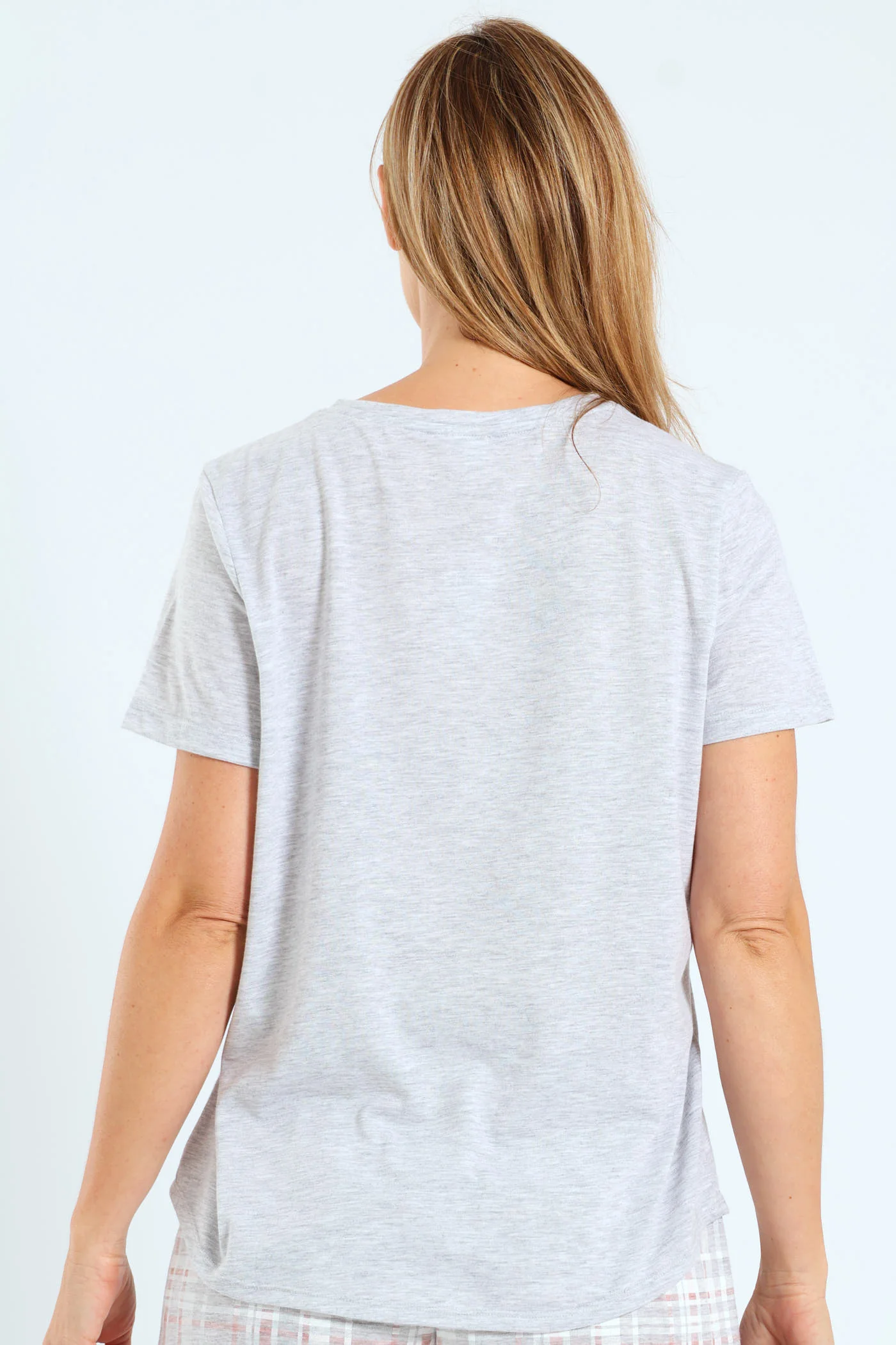 Love Wins Screen Print Tee - Grey Melange - Image 5