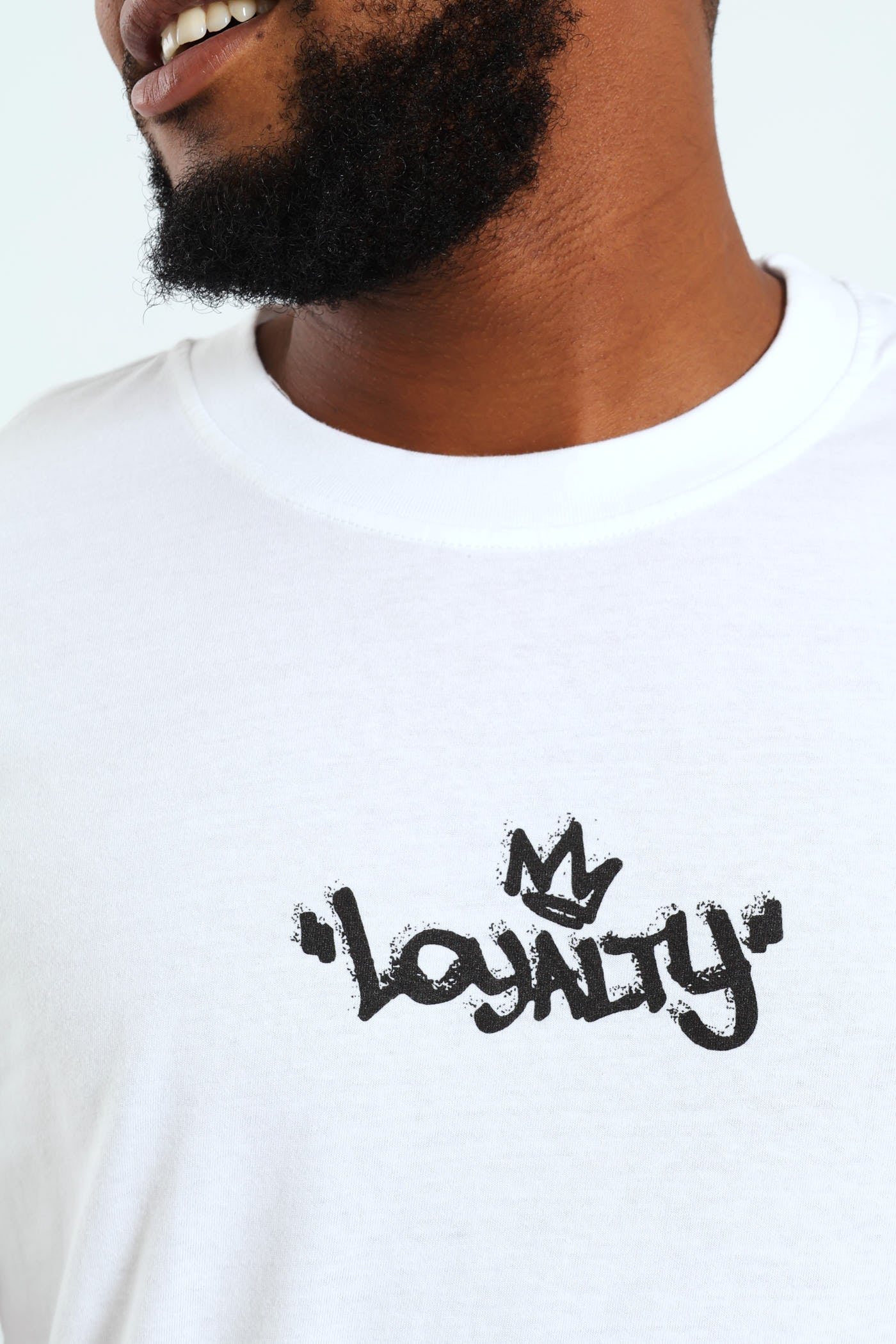 Loyalty Front & Back Print Tee - White - Image 4