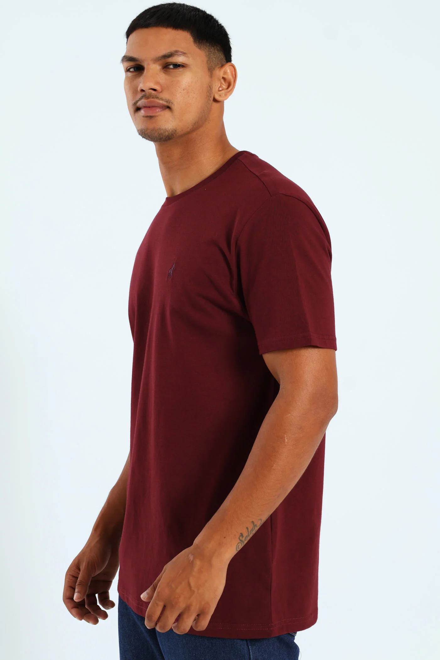 Lucus Tee - Burgundy - Image 2